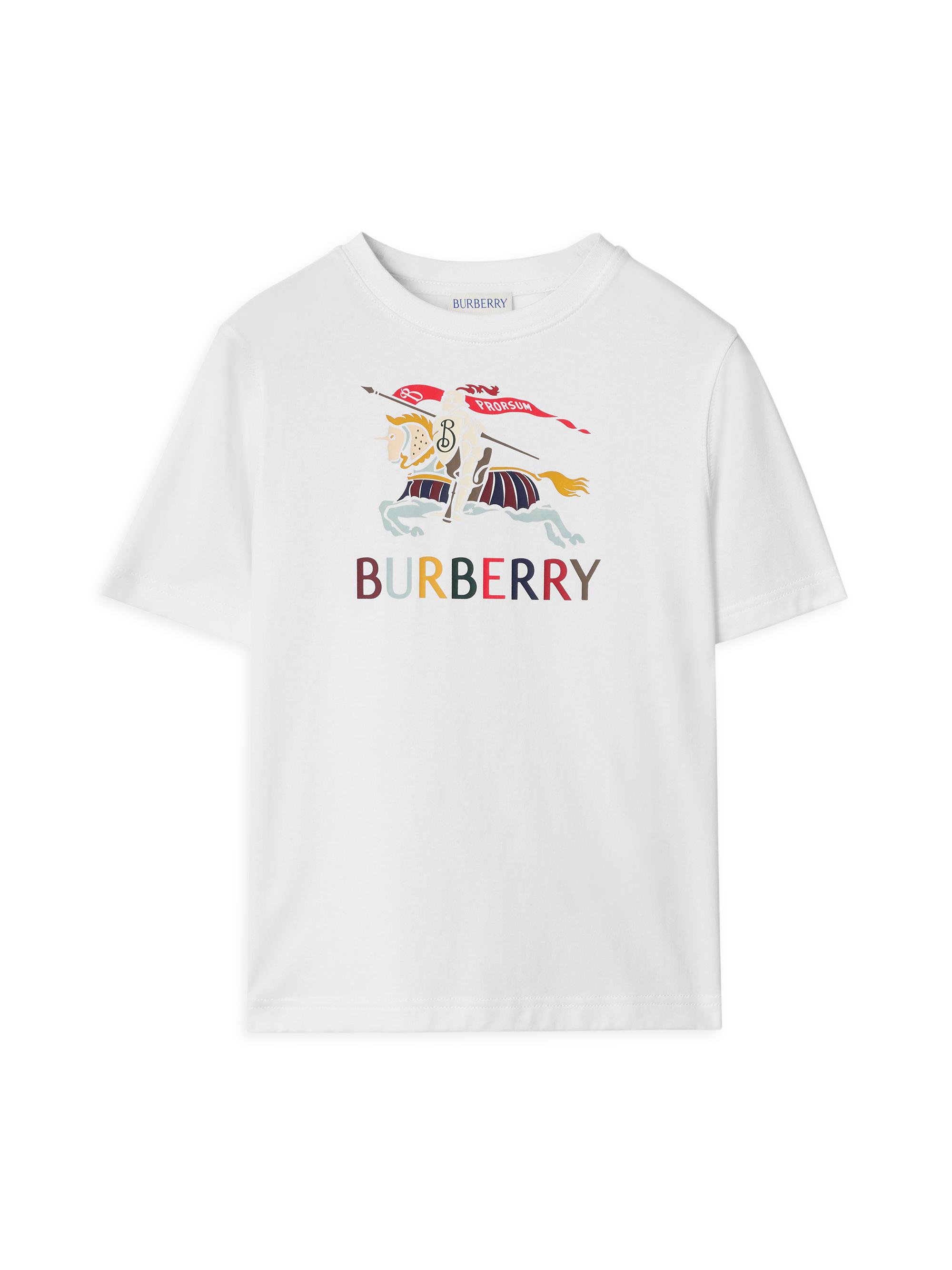 Burberry Baby Boy's, Little Boy's & Boy's EKD Logo Crewneck T-Shirt - White 6 Months