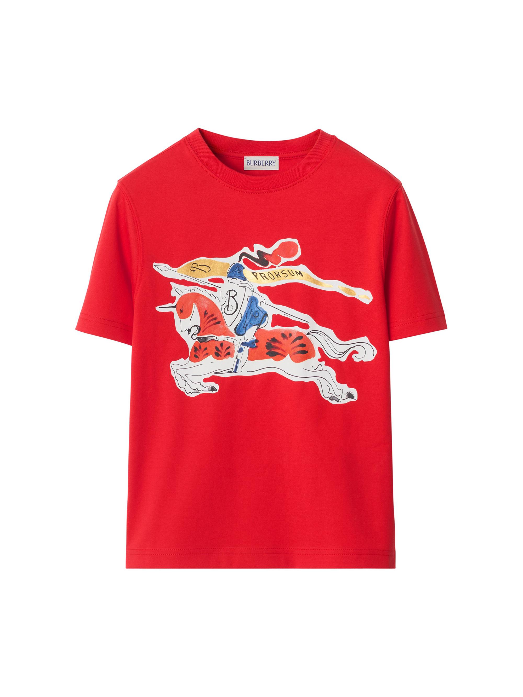 Burberry Little Boy's & Boy's Brushstroke EKD T-Shirt - Crayon Red