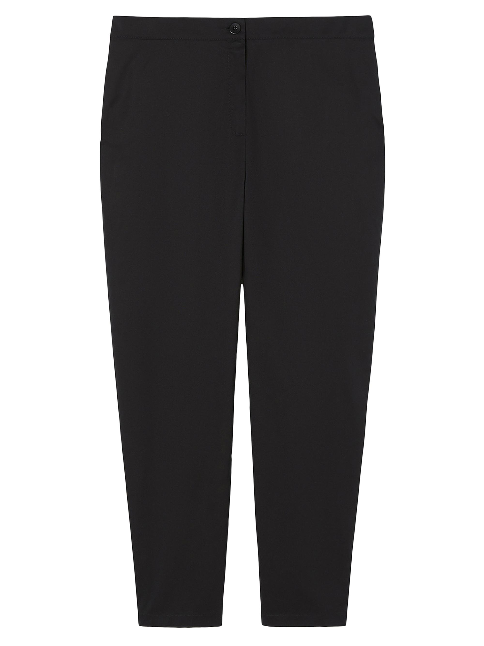 Marina Rinaldi Women's Cotton Poplin Trousers - Black