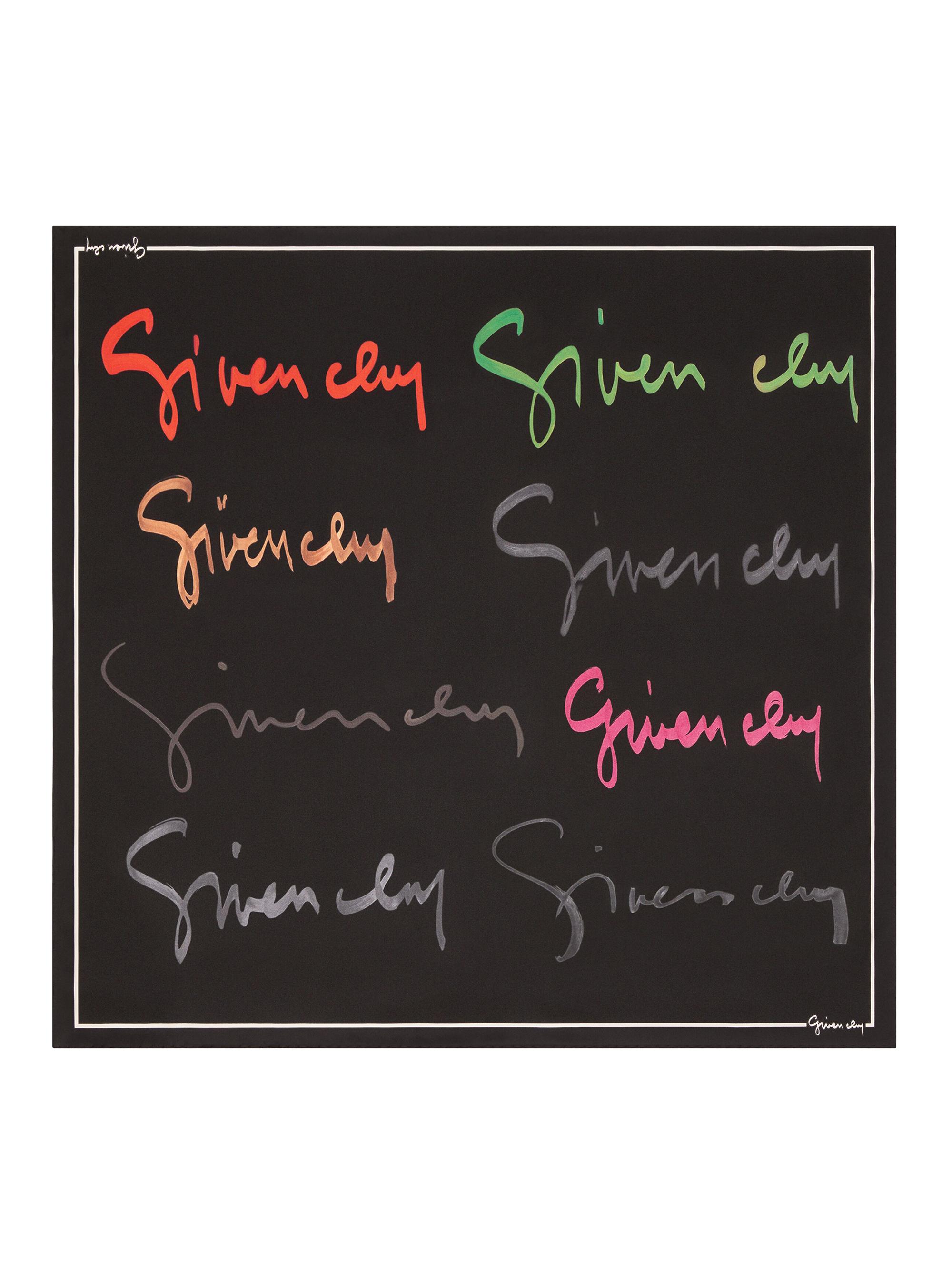 Givenchy Women's Square in Silk with Signature - Multicolored