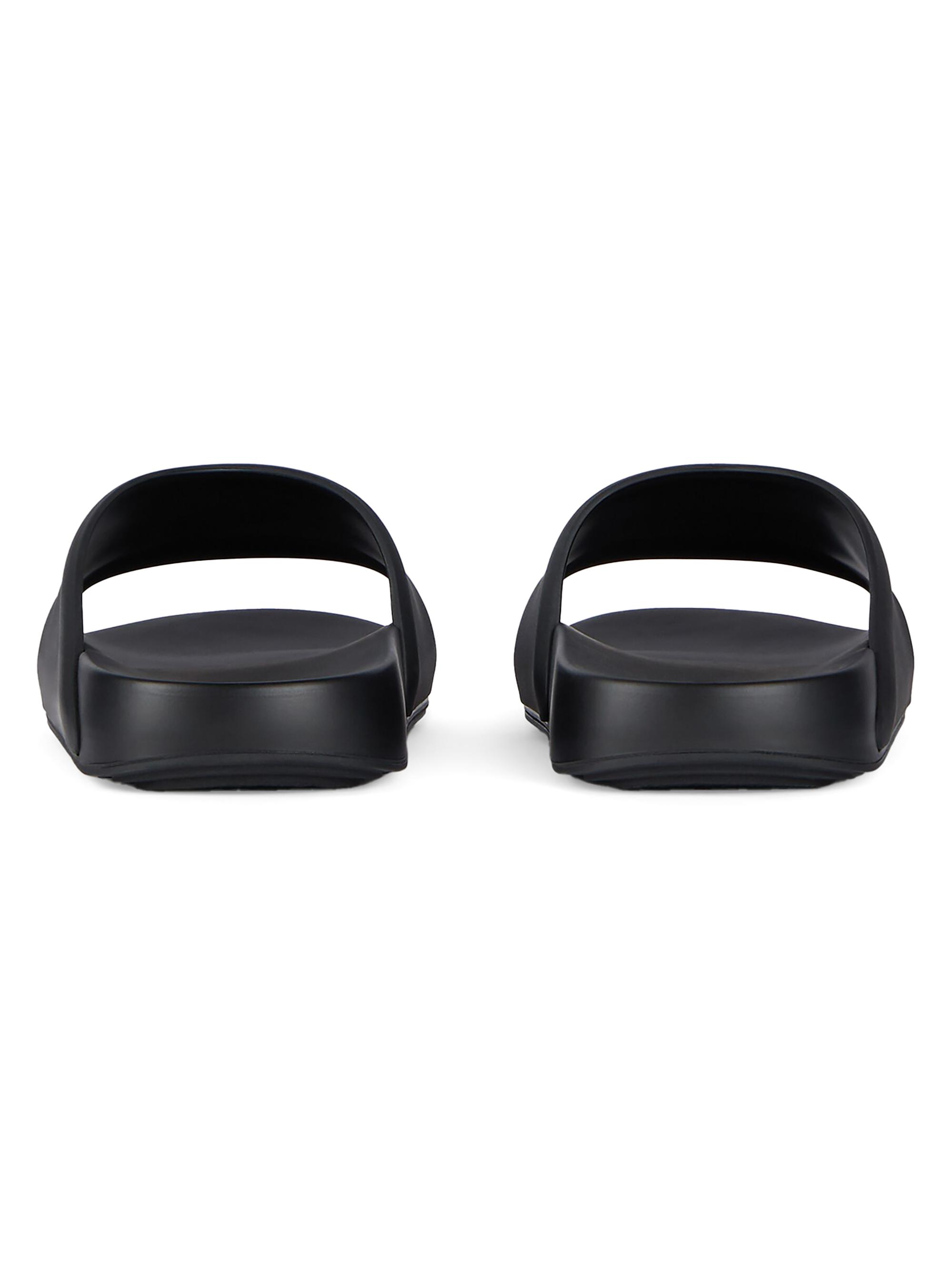 Givenchy Label Flat Mules in Rubber | Saks Fifth Avenue