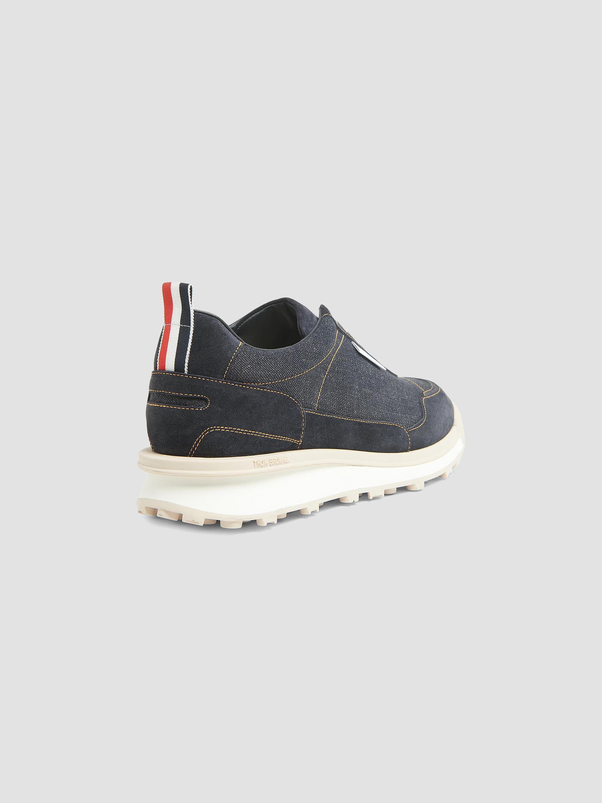 Thom Browne  Alumni Tech Denim Low-Top Sneakers Thom Browne Alumni Tech Denim Low-Top Sneakers | Saks Fifth  main image 4