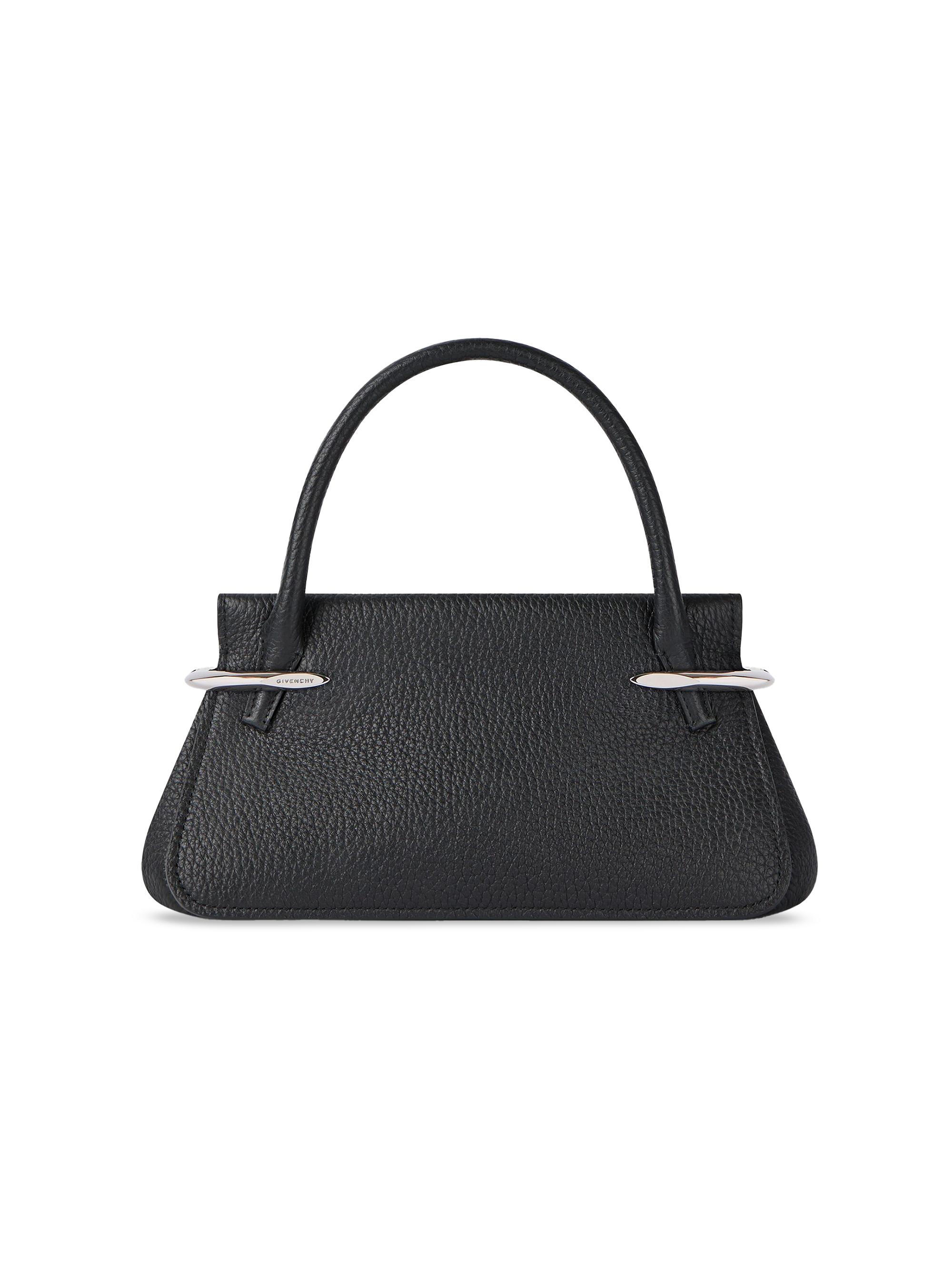 Givenchy Women's  Pinch Top Handle Bag in Grained Leather - Black