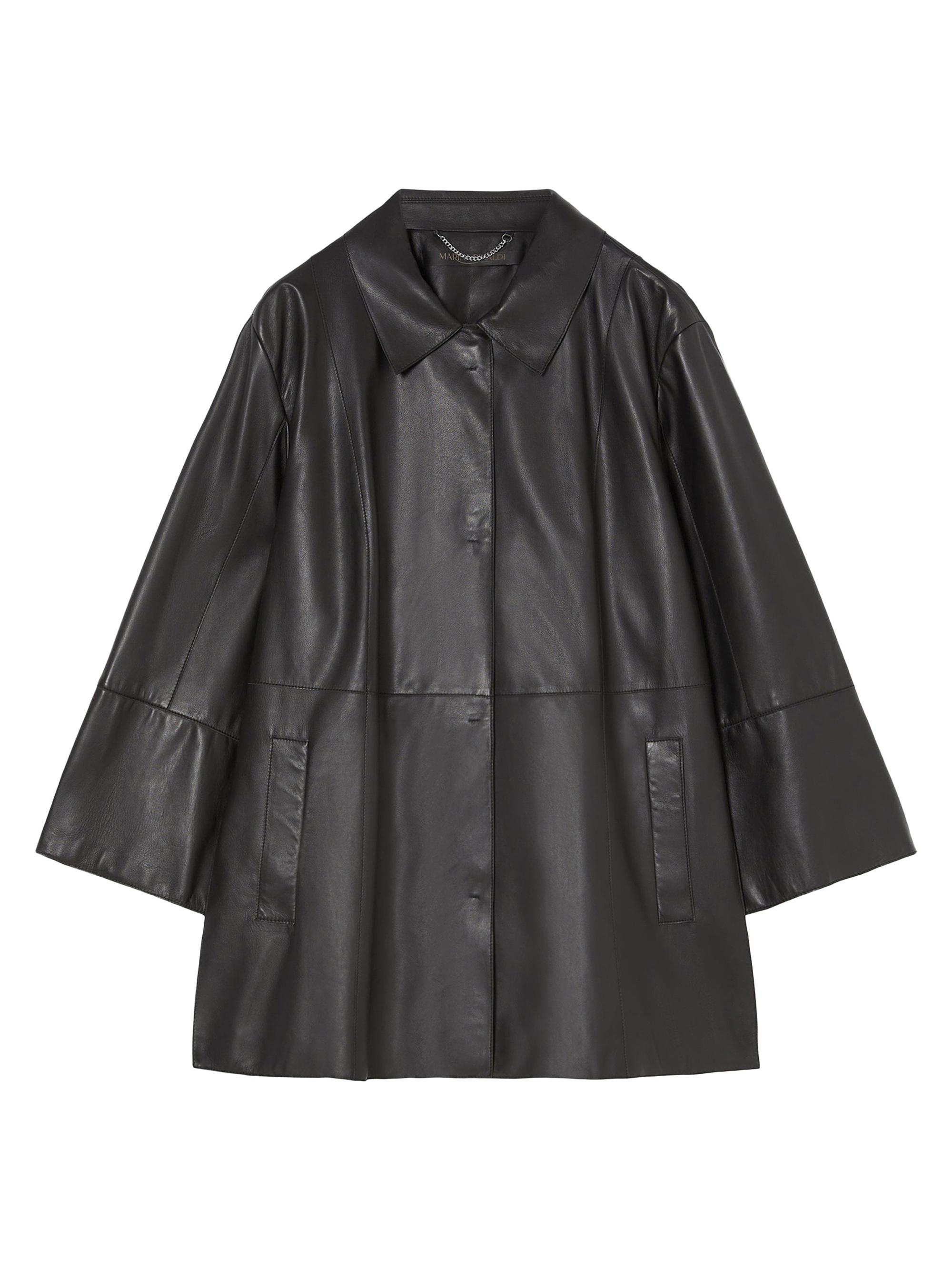 Marina Rinaldi Women's Nappa Leather Jacket - Black