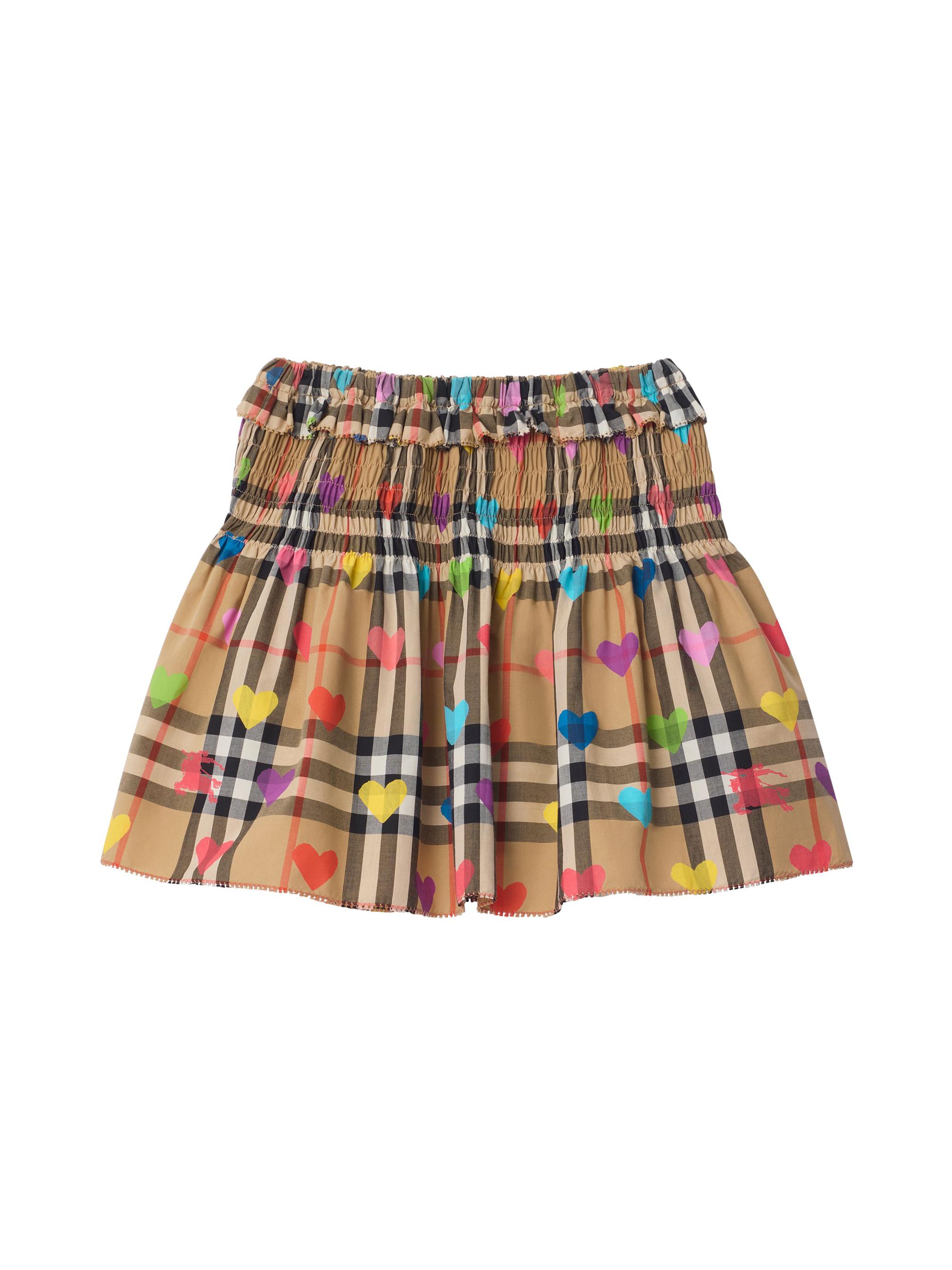 Burberry Baby Girl's, Little Girl's & Girl's Ama Heart Check Miniskirt - Sand 6 Months
