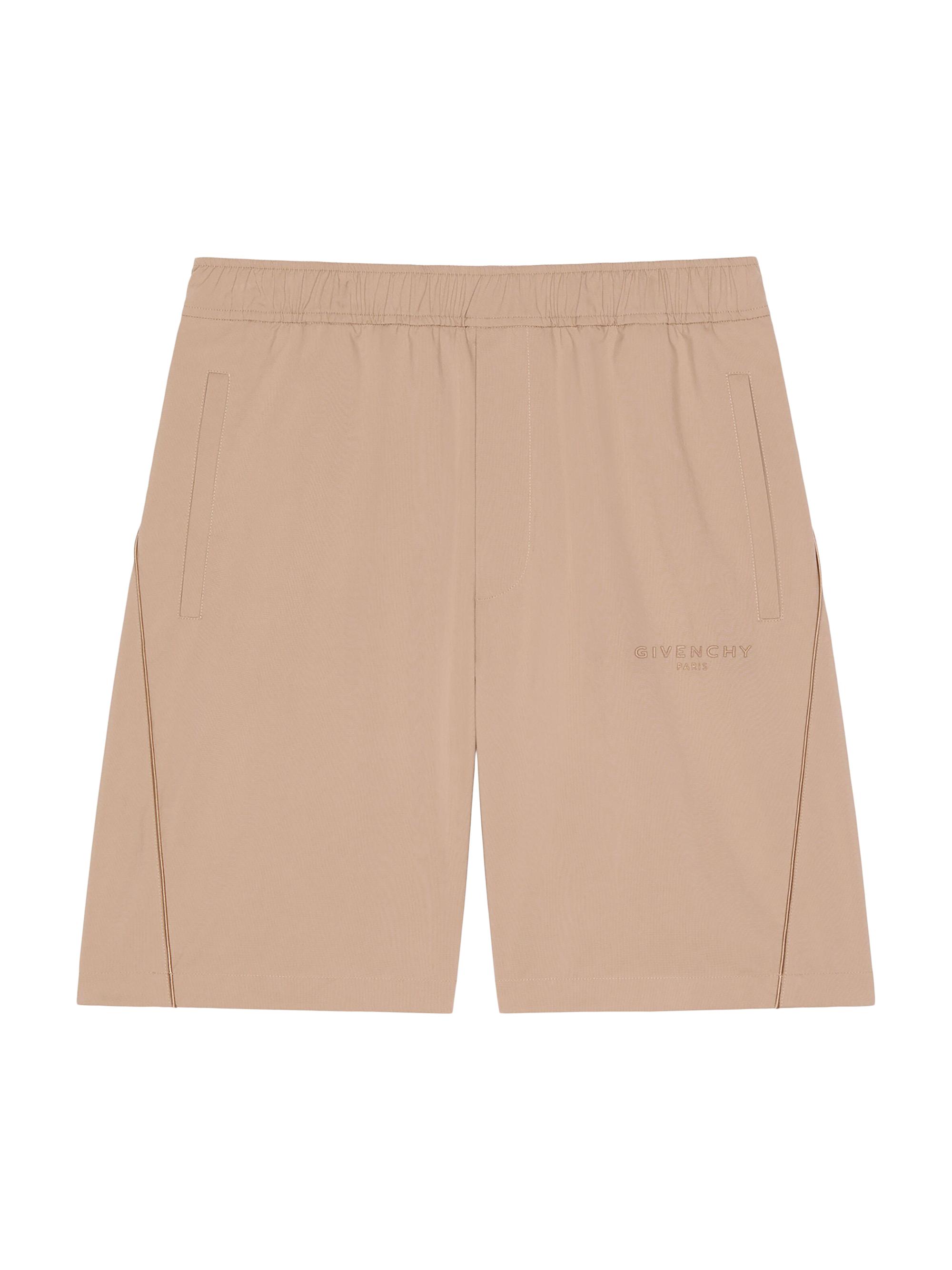 Givenchy Men's Bermuda Shorts with Paris Jacquard - Beige
