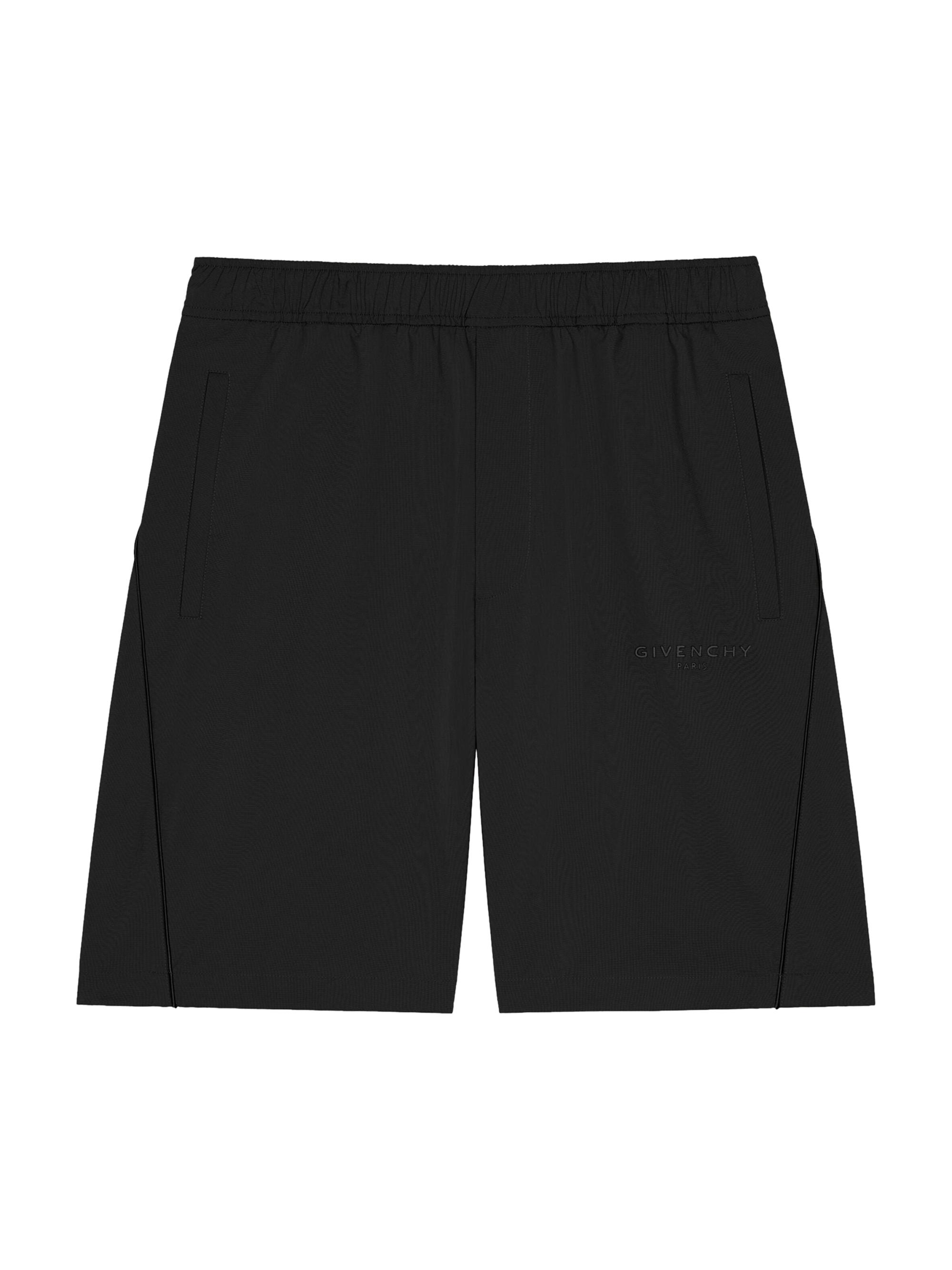 Givenchy Men's Bermuda Shorts with Paris Jacquard - Black