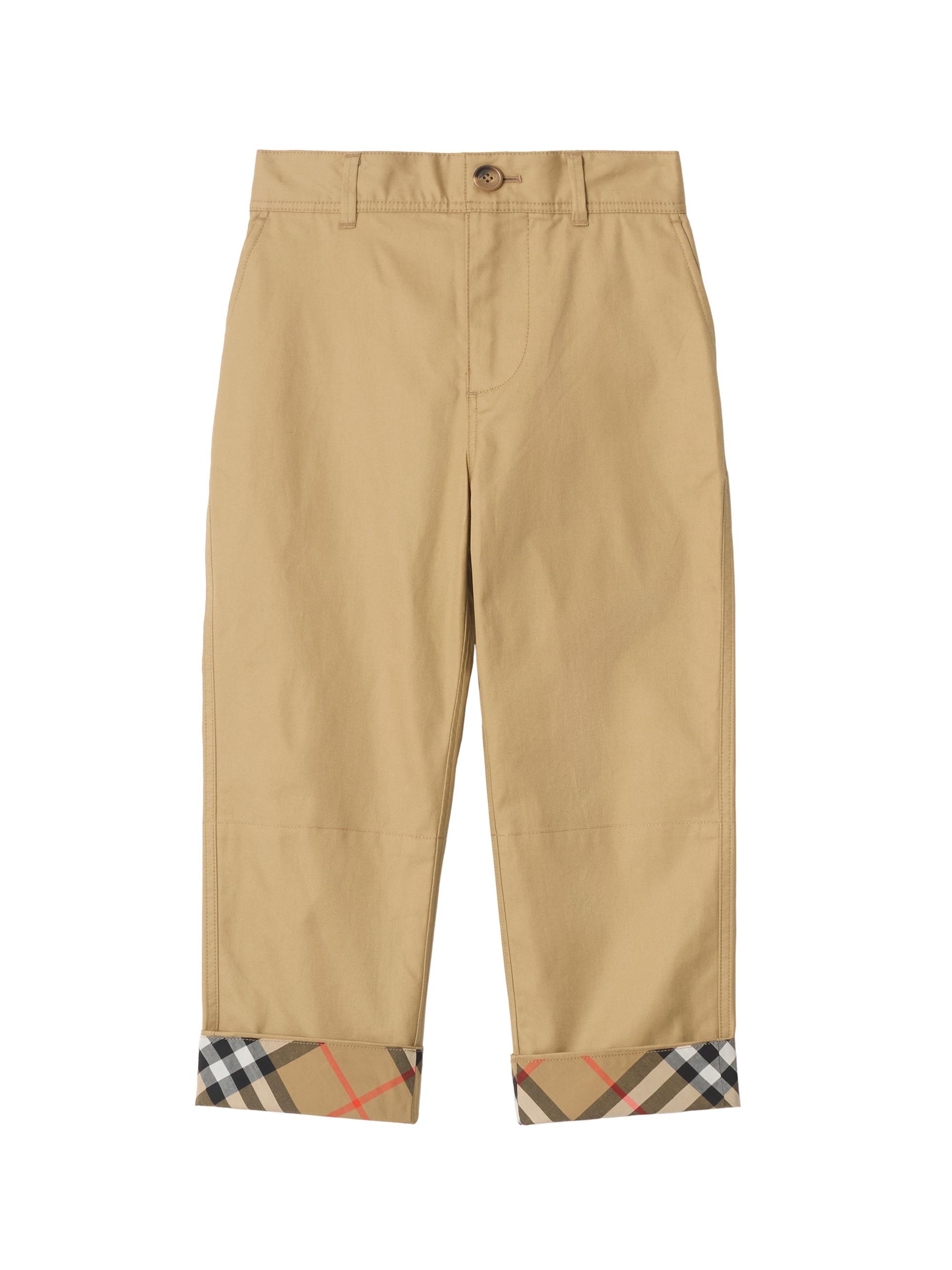 Burberry Baby Boy's, Little Boy's & Boy's Sheldon Check Cuff Trousers - Sand