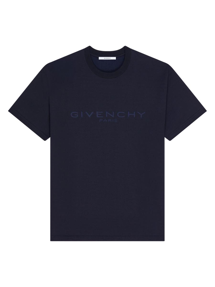 Givenchy T-Shirt in Cotton and Silk with Paris Jacquard | Saks
