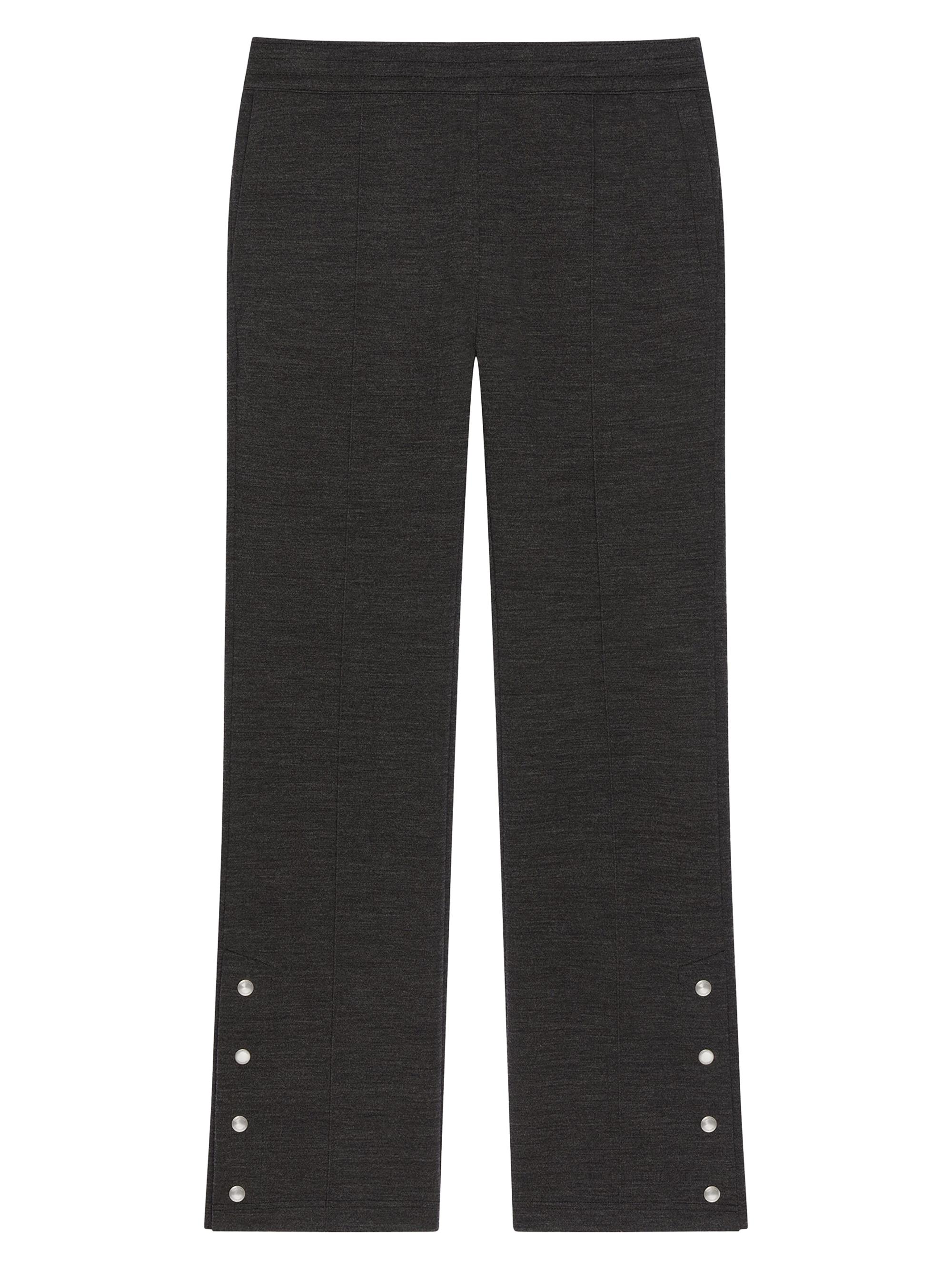 Givenchy Men's Joggers in Wool with Paris Gros Grain - Grey Brown