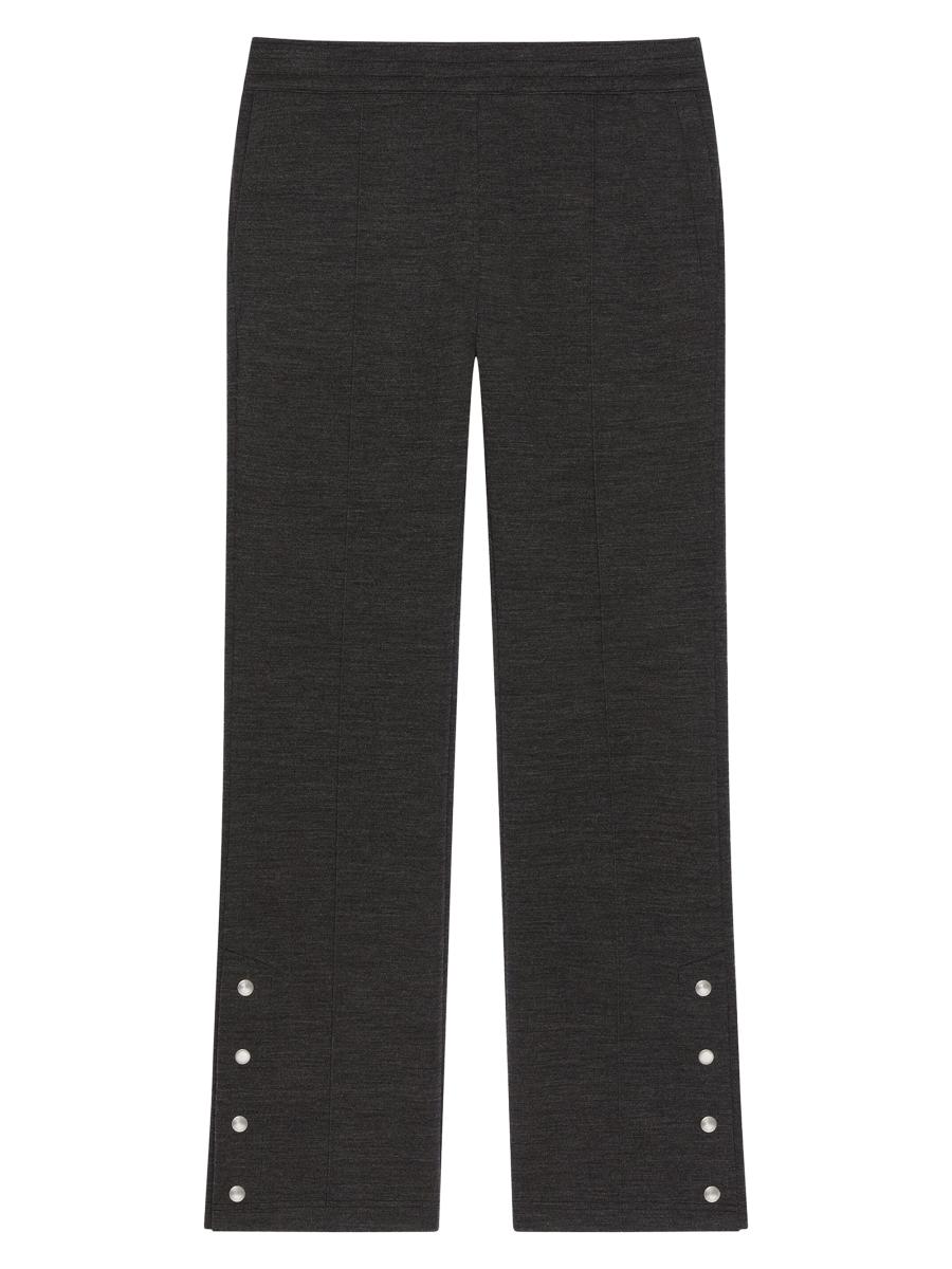 Givenchy Men's Joggers In Wool With Paris Gros Grain In Gray