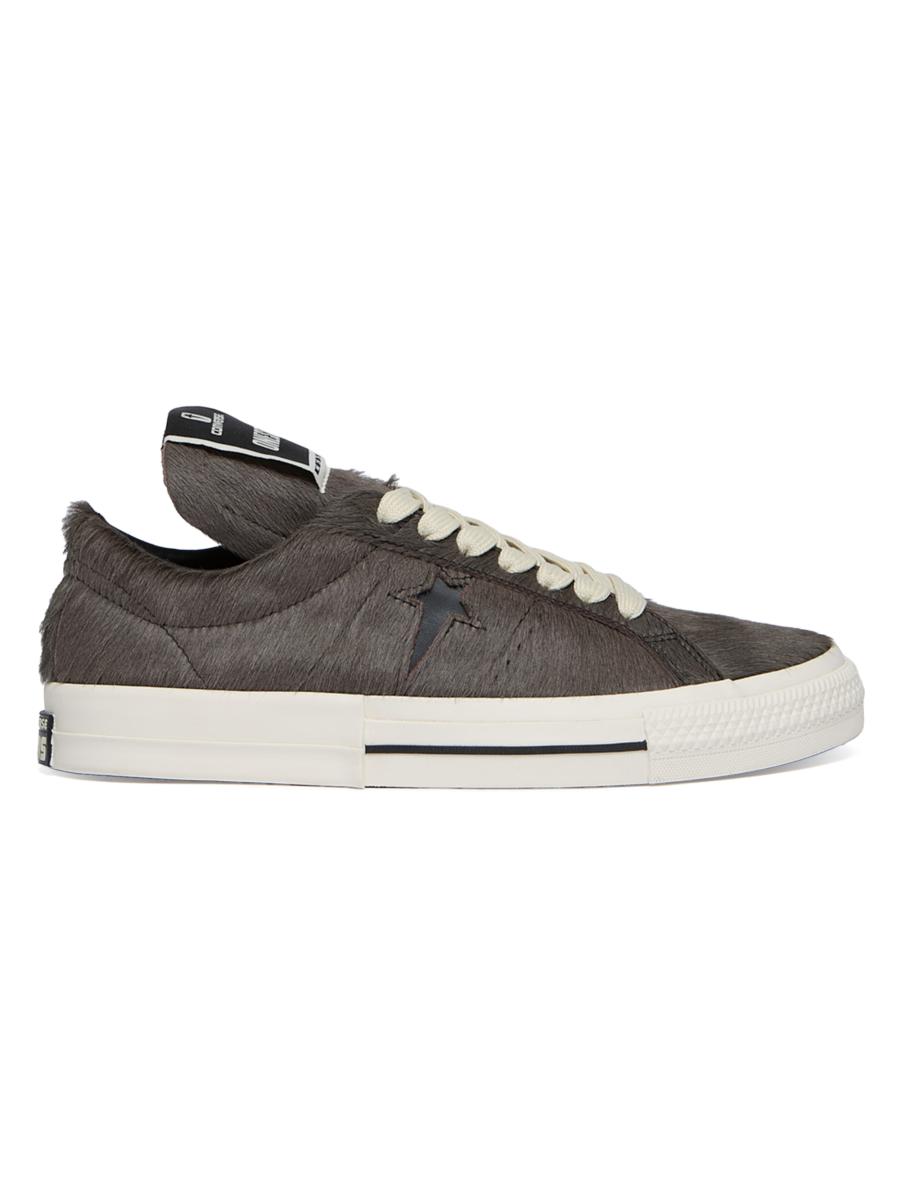 Rick Owens Converse x DRKSHDW ONE STR Calf Hair Low-Top Sneakers