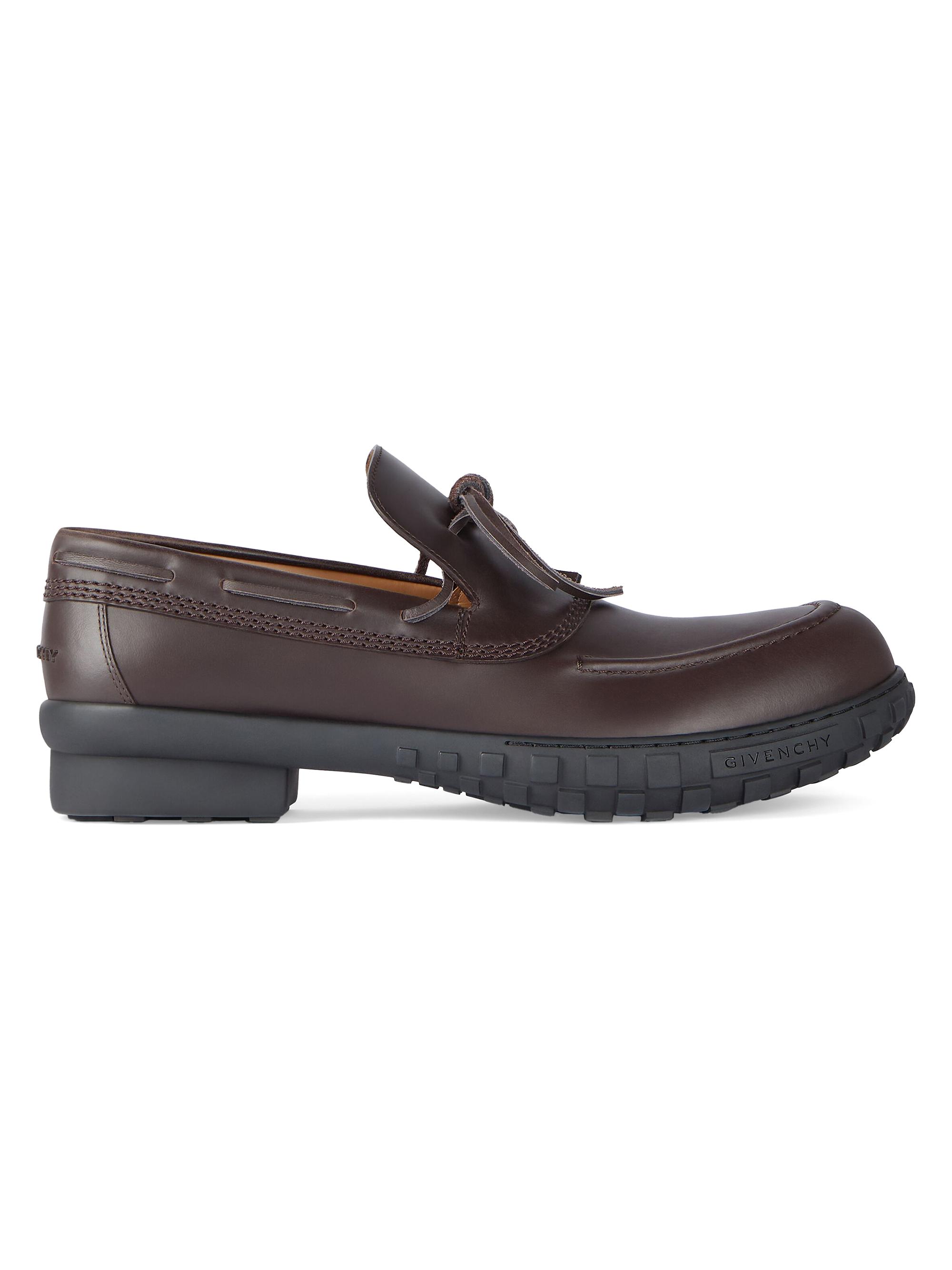 Givenchy Label Loafers in Shiny Leather | Saks Fifth Avenue