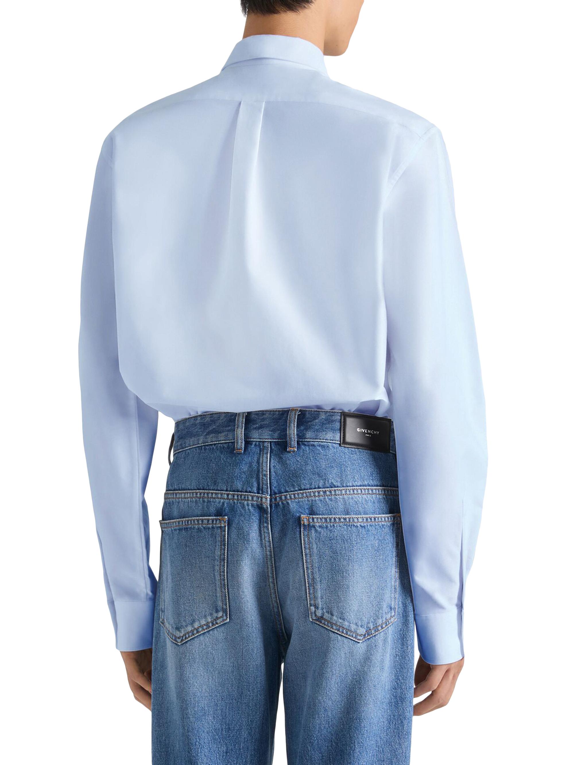 Givenchy Shirt in Cotton Oxford with Paris Jacquard | Saks Fifth