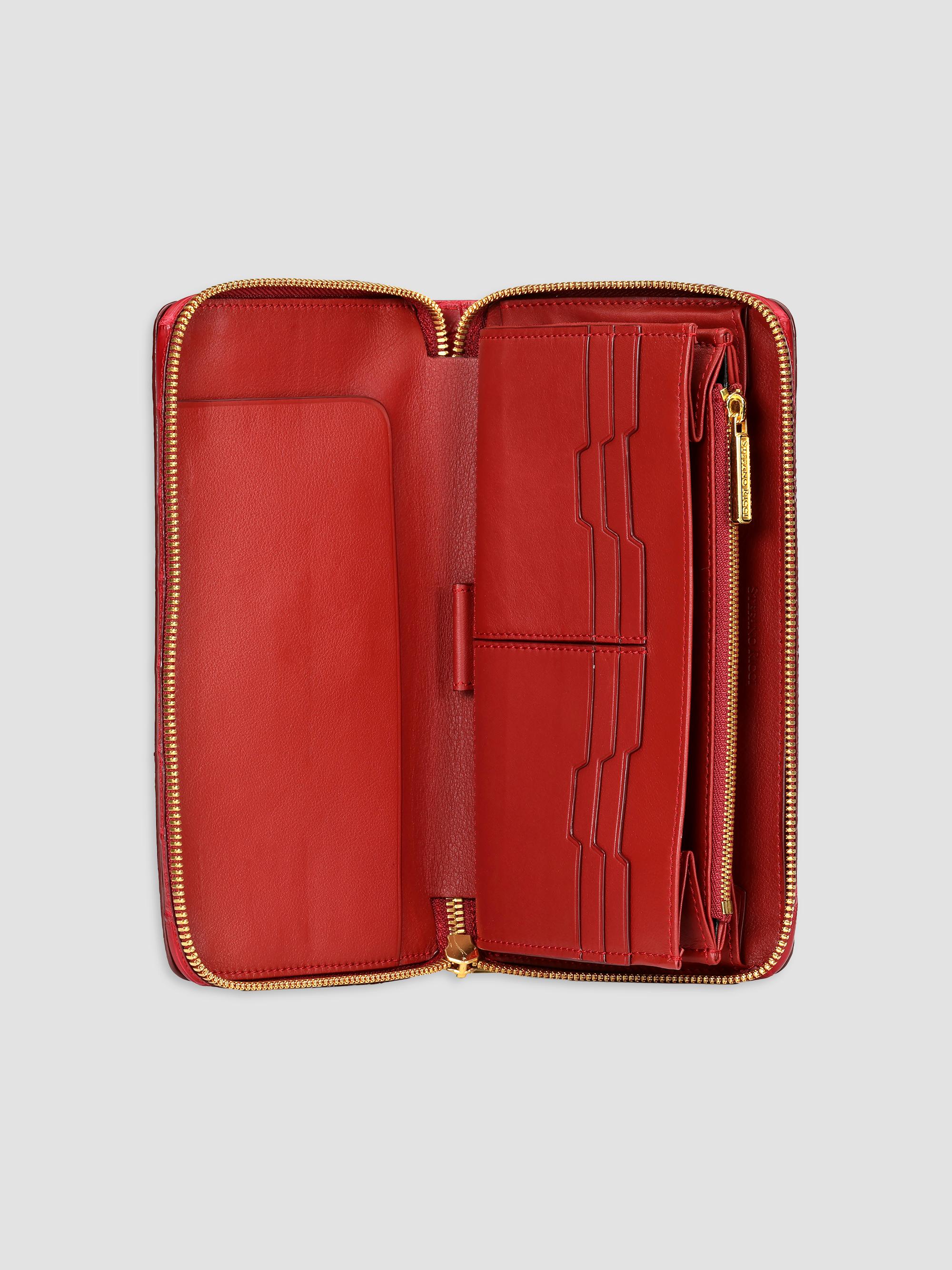 Stefano Ricci Men's Crocodile and Calf Leather Bag - Merlot Red | Thumbnail 3