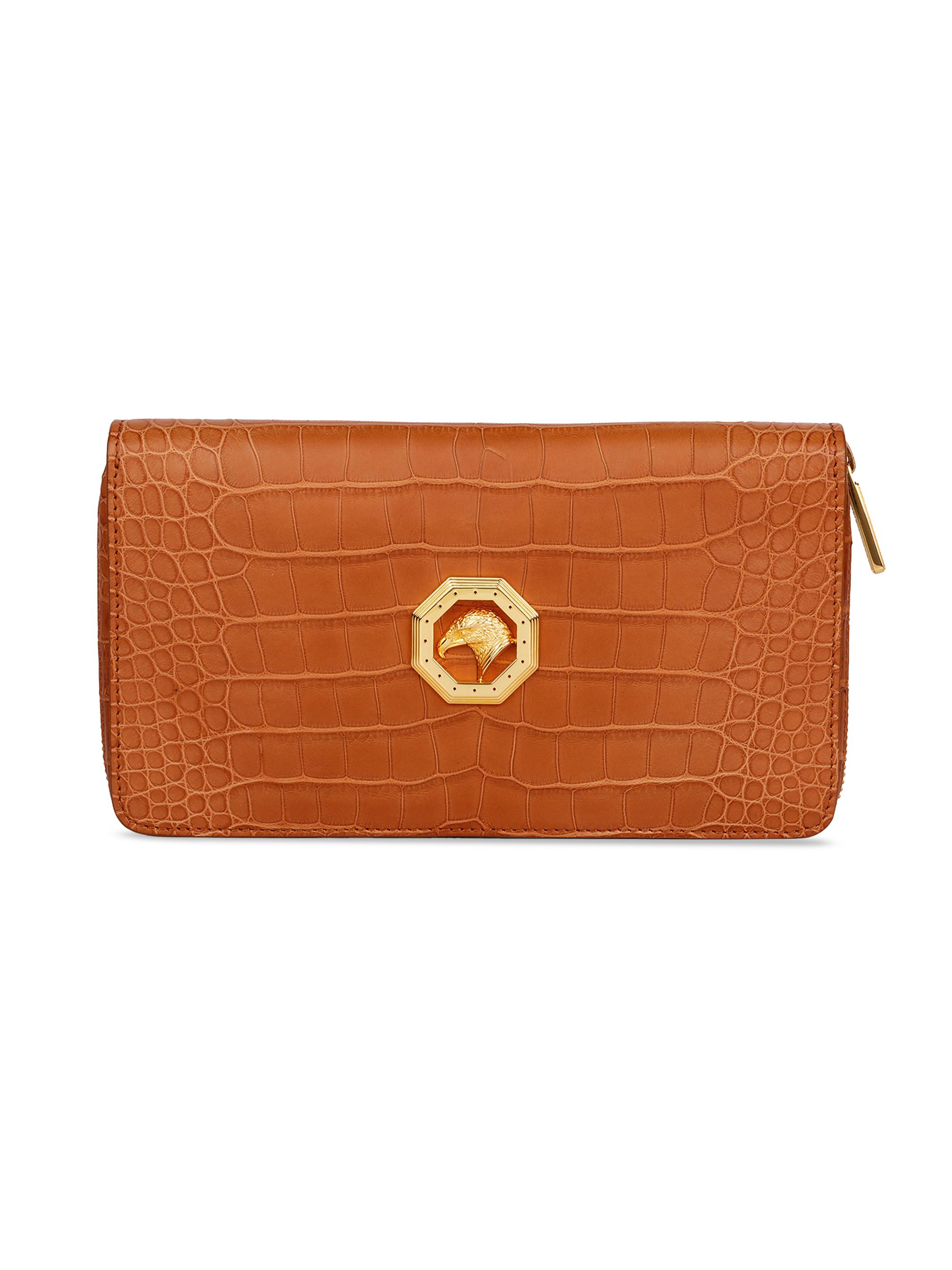 Stefano Ricci Men's Crocodile and Calf Leather Bag - Orange - Women's Luggage & Bags