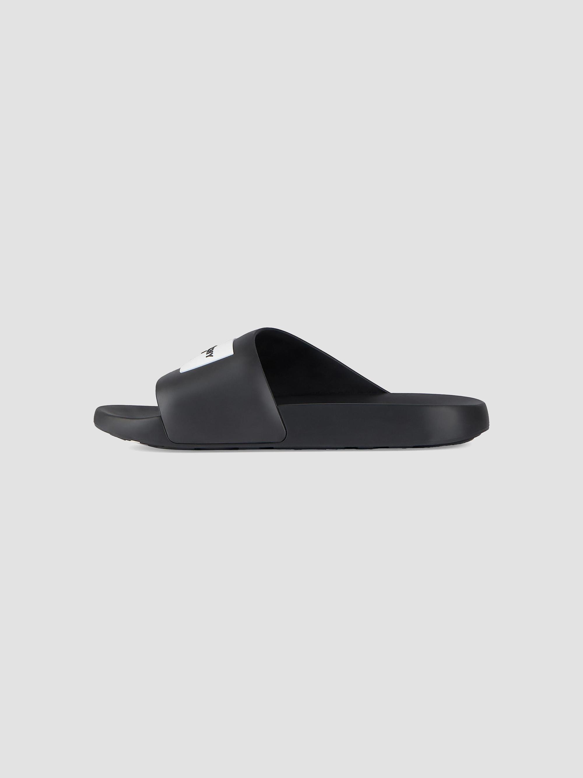 Givenchy Label Slide Flat Mules in Rubber | Saks Fifth Avenue