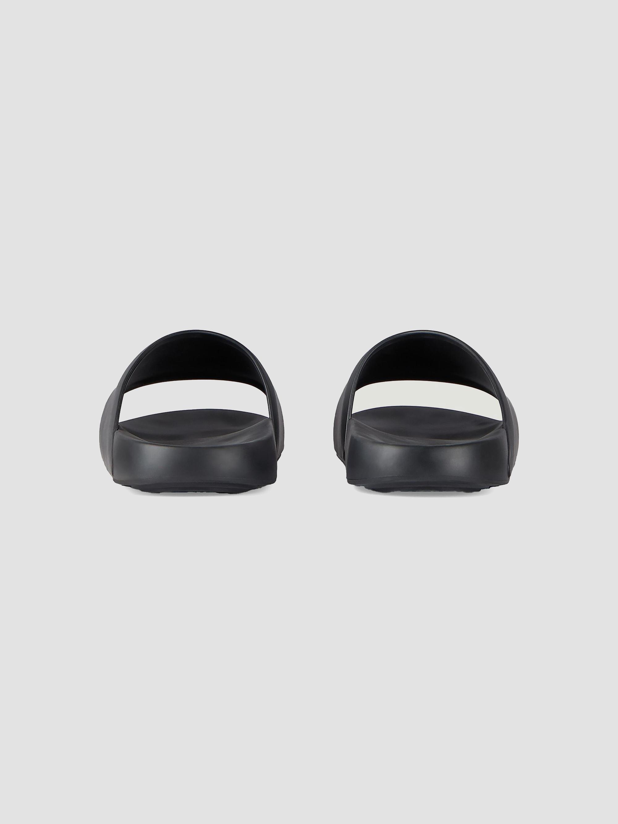 Givenchy Label Slide Flat Mules in Rubber | Saks Fifth Avenue