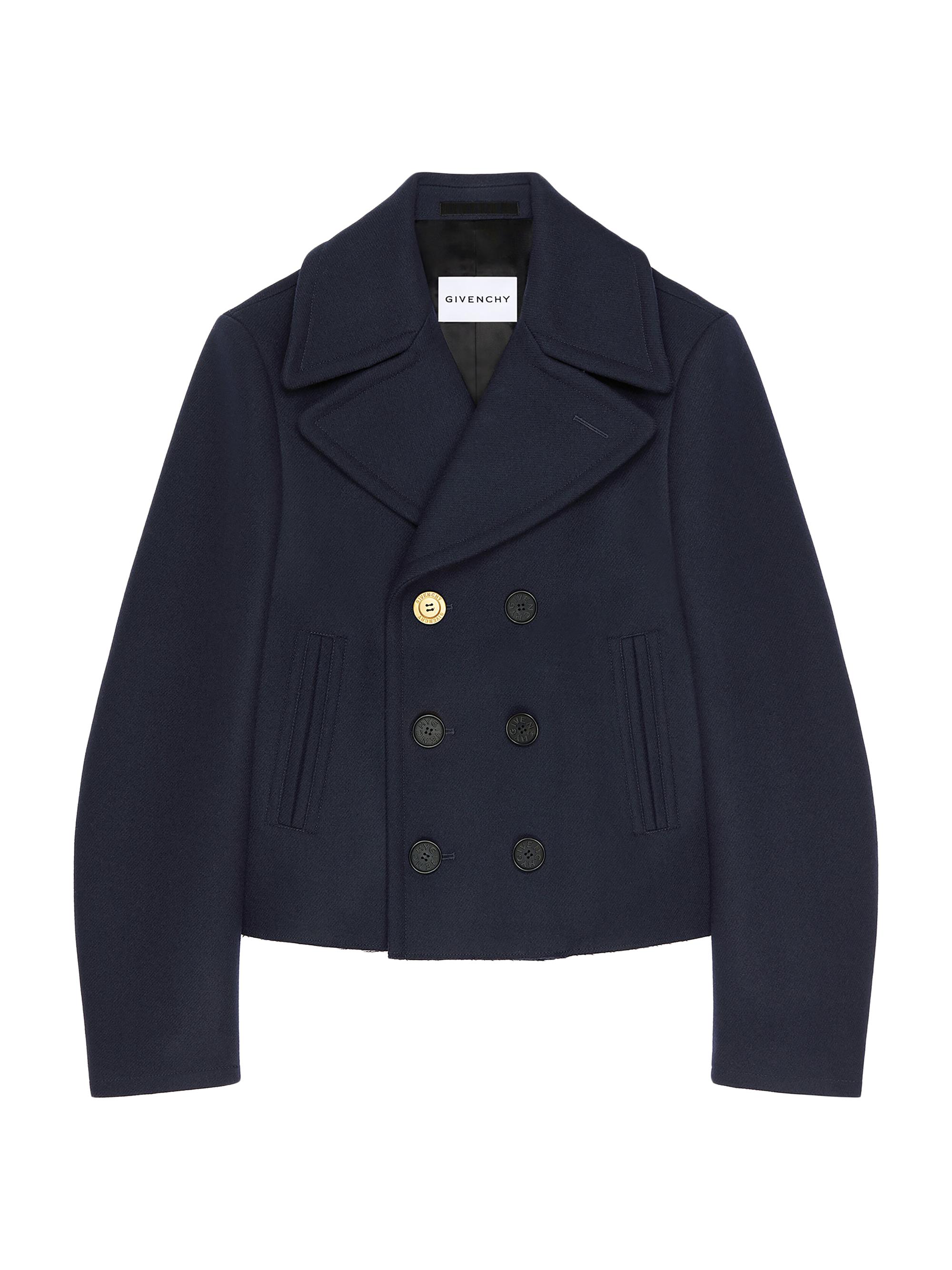 Cropped Peacoat Wool