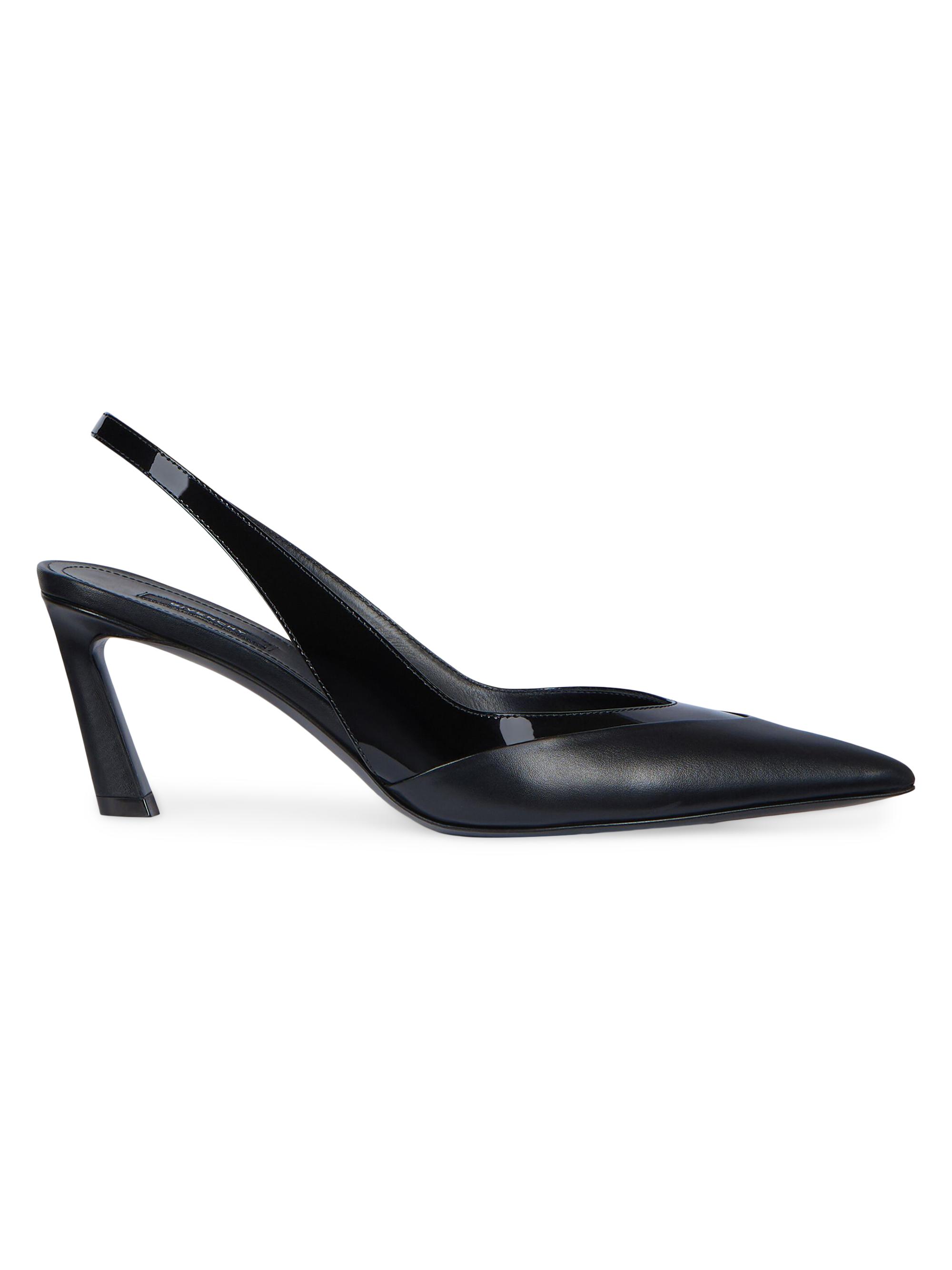 Givenchy Women's Spiky Slingbacks in Leather - Black