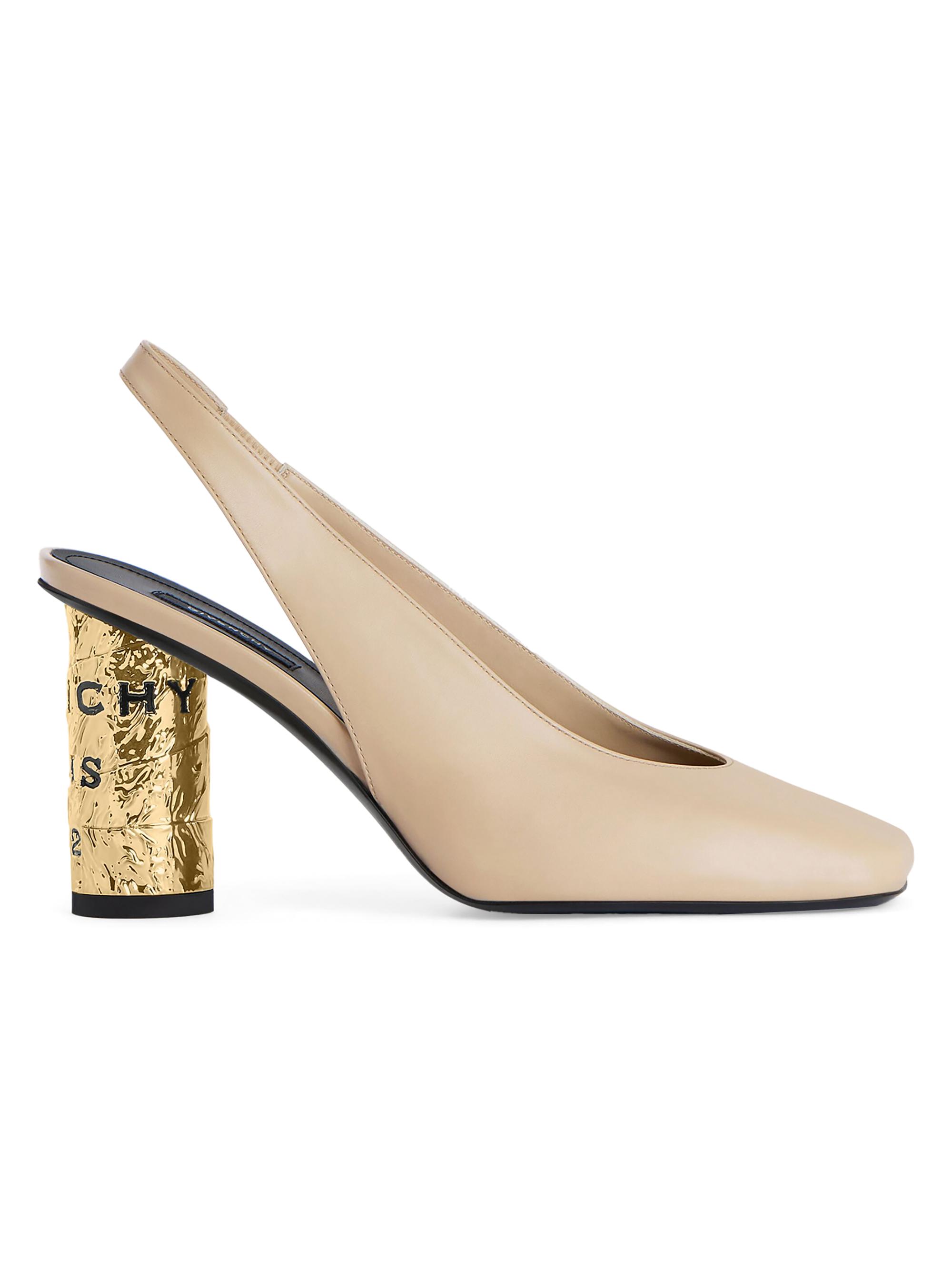 Givenchy Women's Tape Slingbacks in Leather - Beige