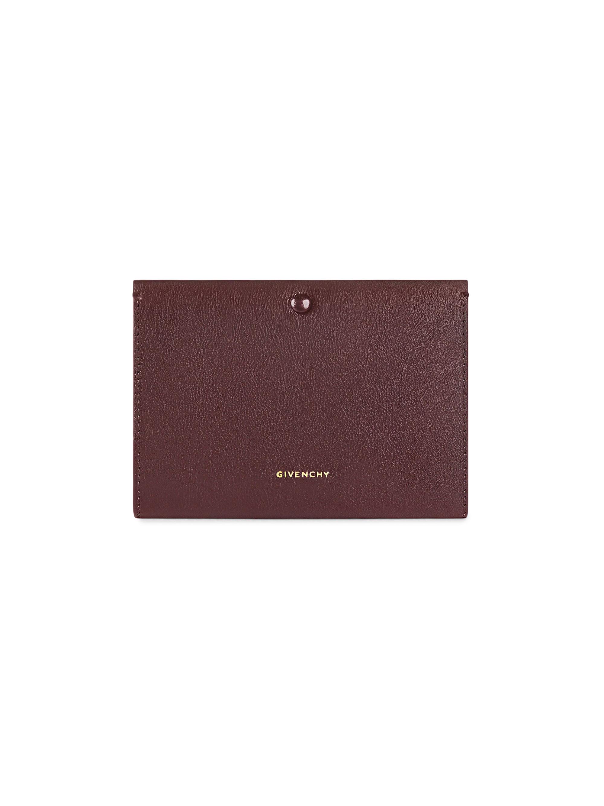 Givenchy Women's Day Wallet in Grained Leather - Burgundy