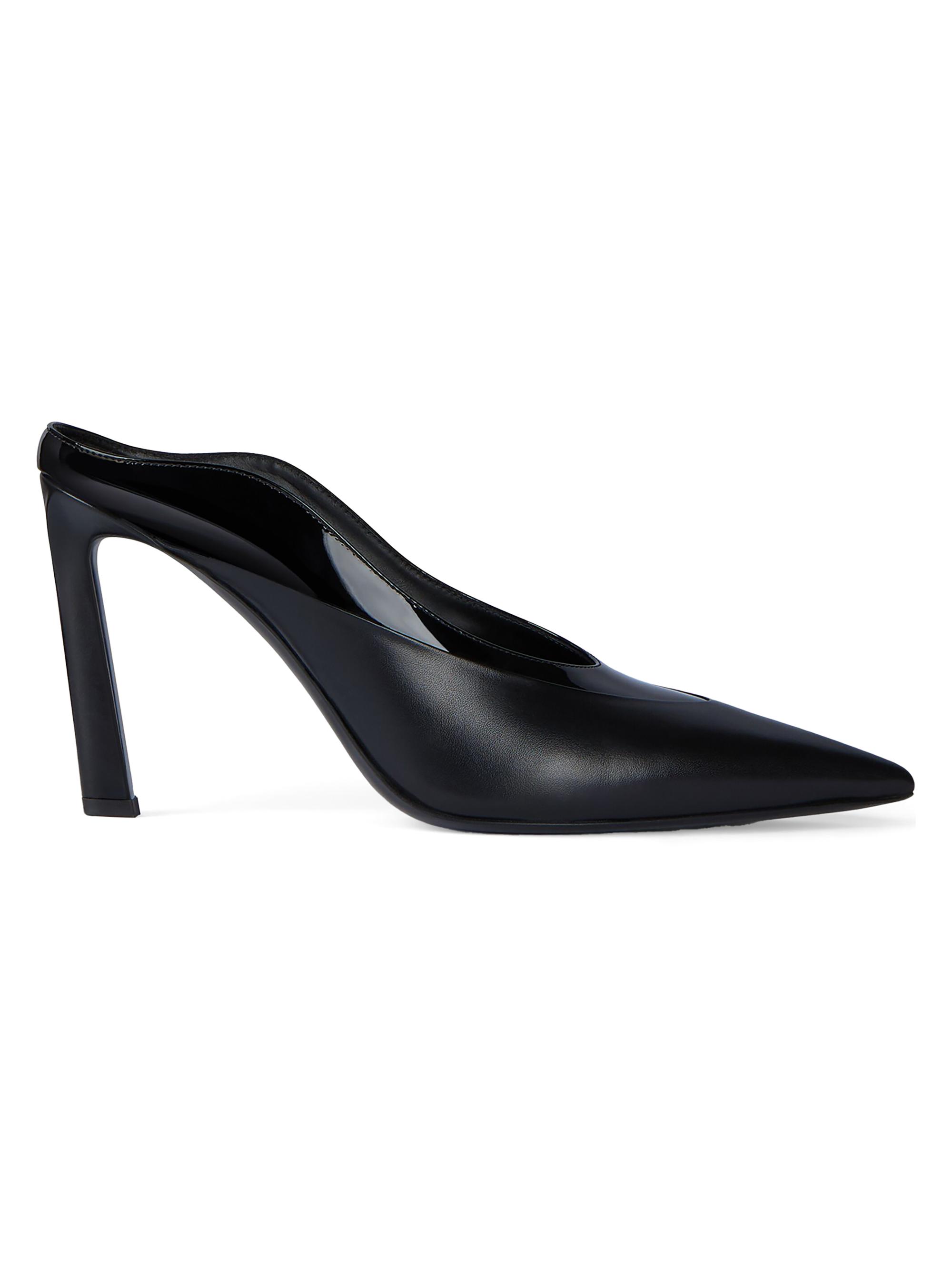 Givenchy Women's Spiky Heeled Mules in Leather - Black