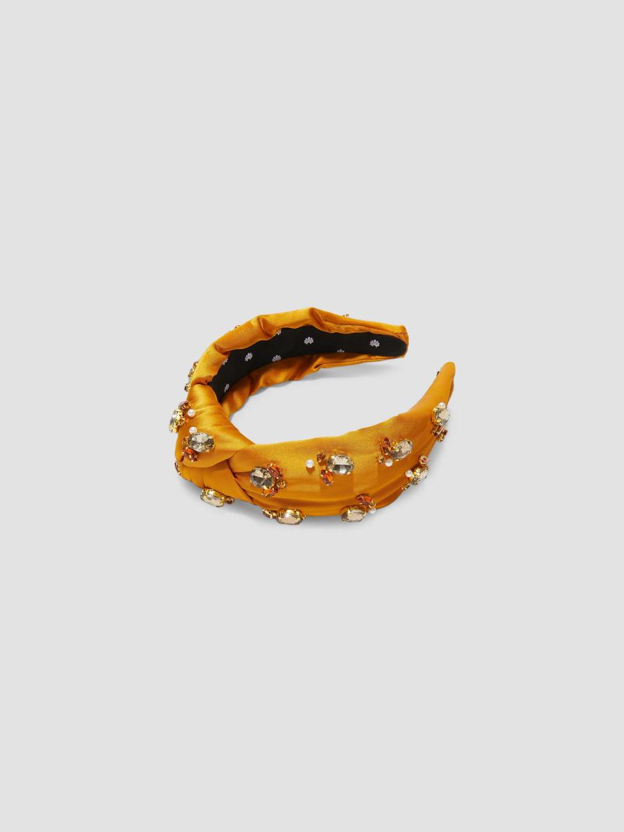 Lele Sadoughi Embellished Satin Knotted Headband | Saks  display picture 1