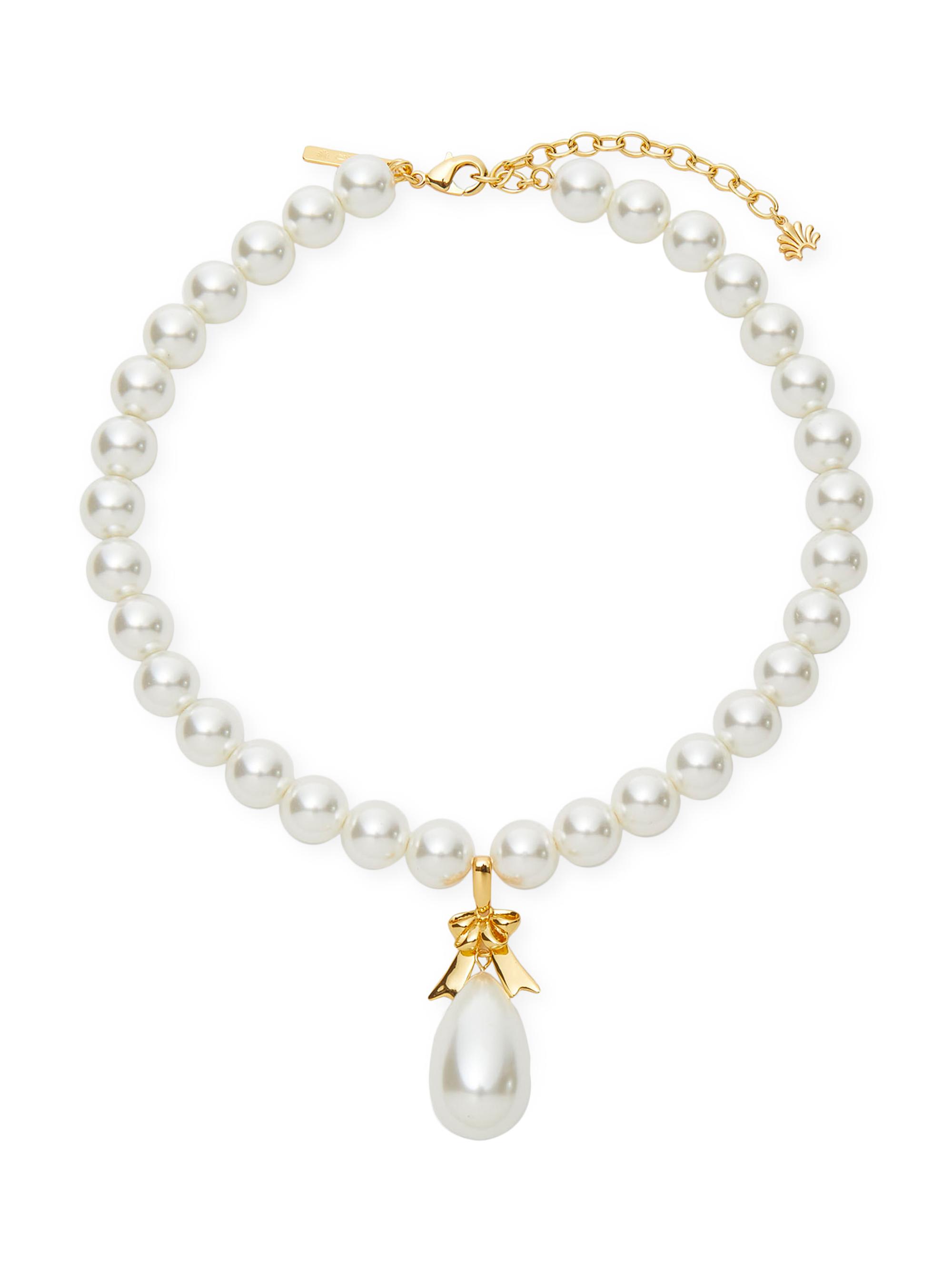 Lele Sadoughi Imitation Pearl Droplet Necklace | Saks Fifth Avenue
