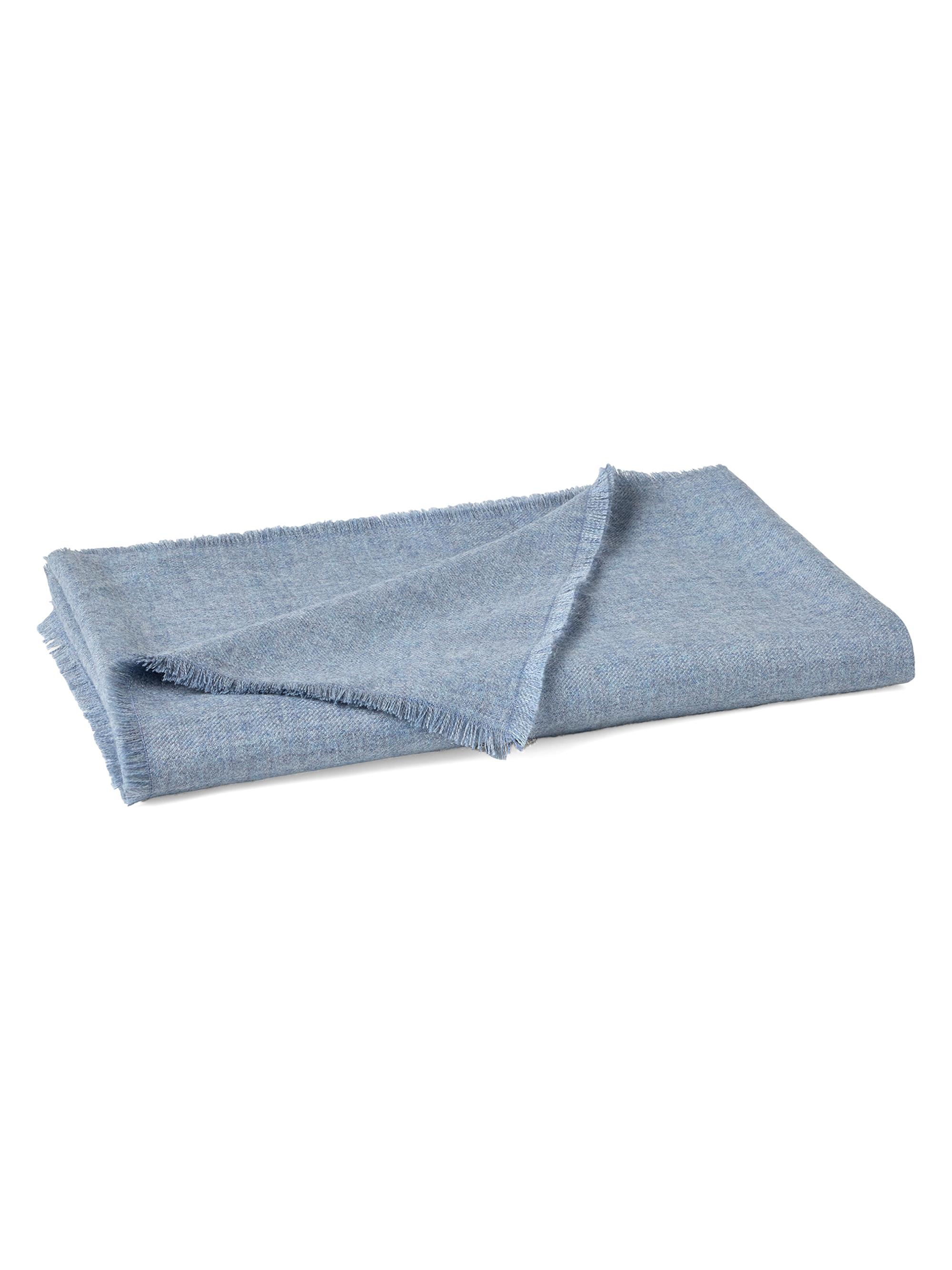 Coyuchi Pacaya Baby Alpaca Throw - Blue Heather