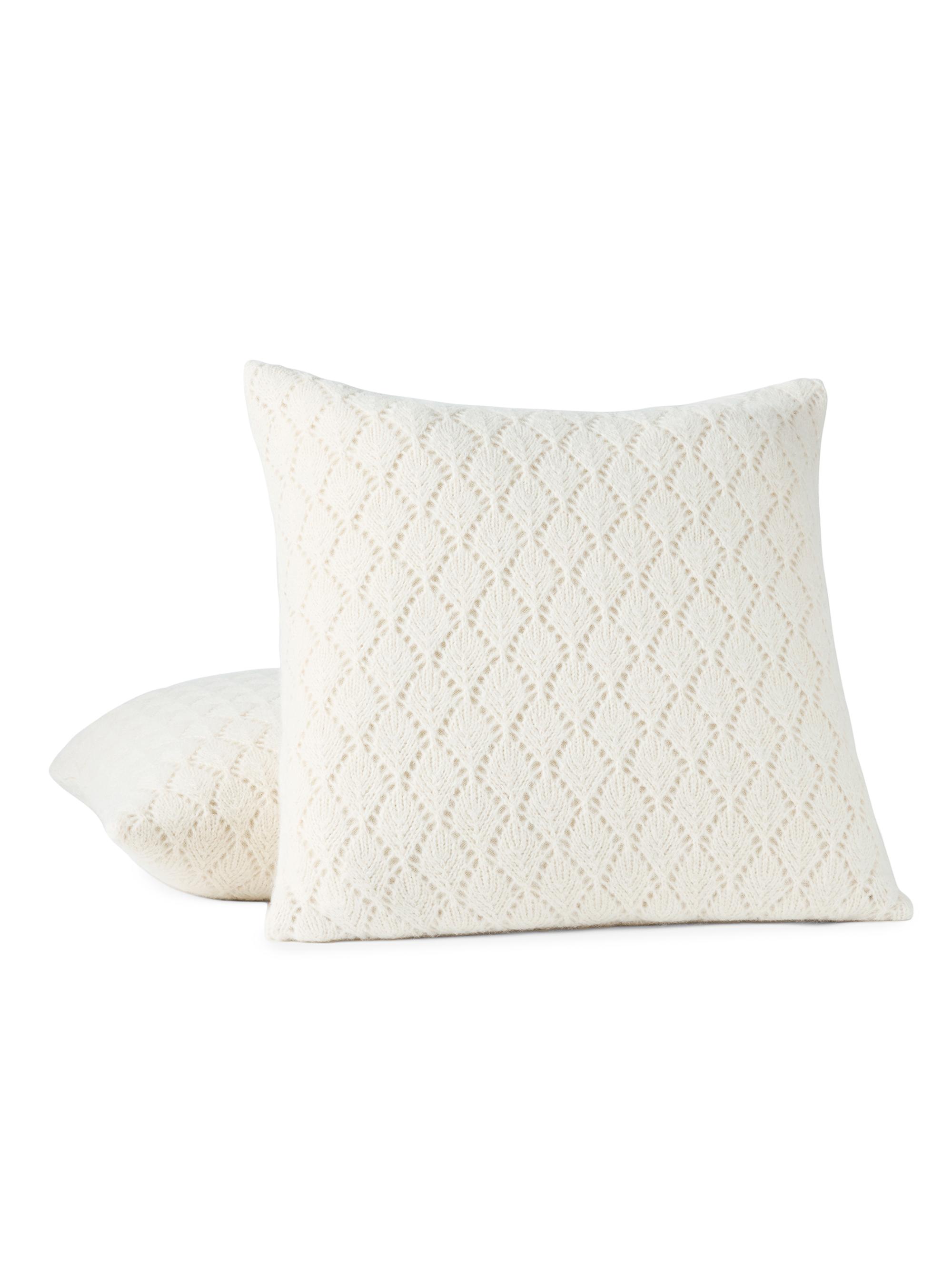 Coyuchi Paracas Alpaca Cotton Knit Decorative Pillow Cover -