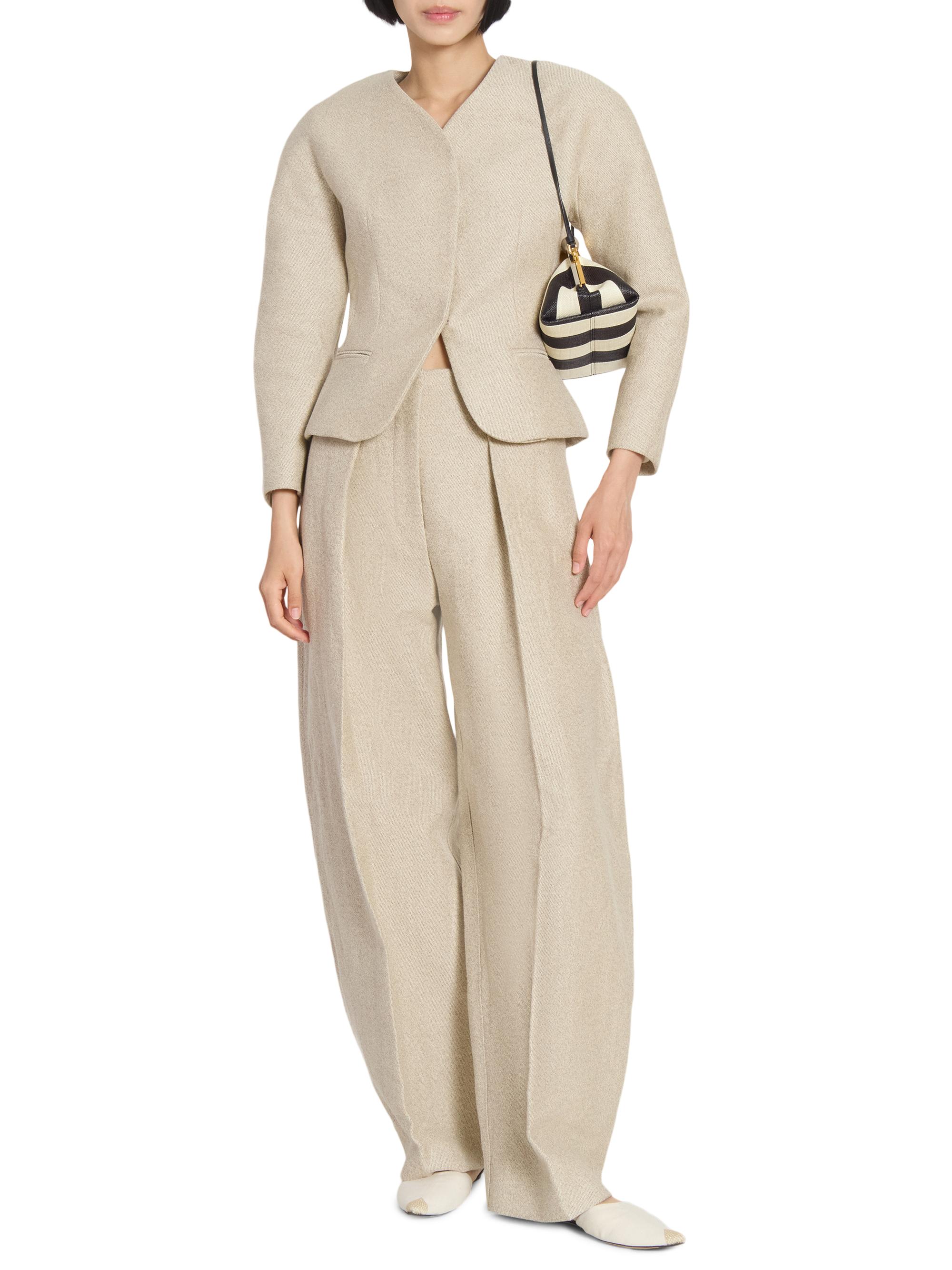 Jacquemus Le Ovalo Cotton-Linen Pants | Saks Fifth Avenue