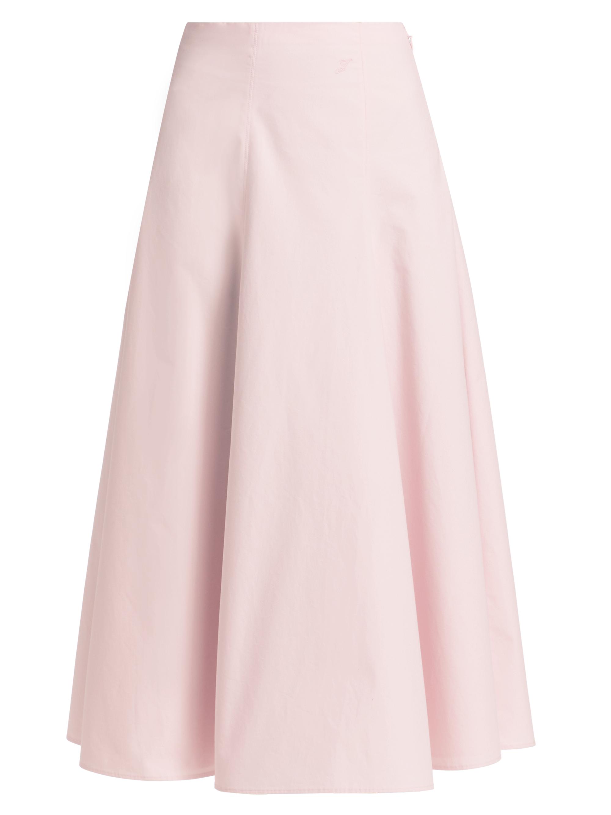 Jacquemus Women's Cotton A-Line Midi-Skirt - Light Pink