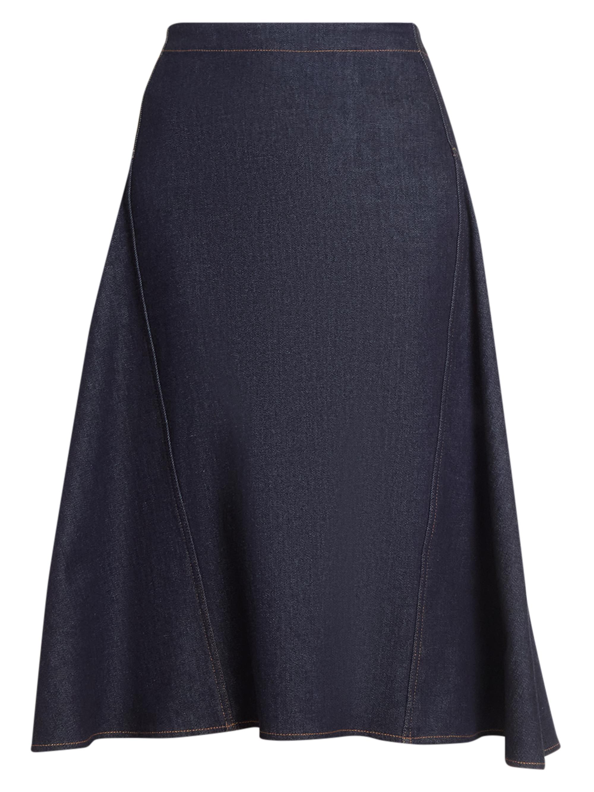 Jacquemus Women's De-Nimes Lavoir Denim A-Line Midi-Skirt - Dark Navy