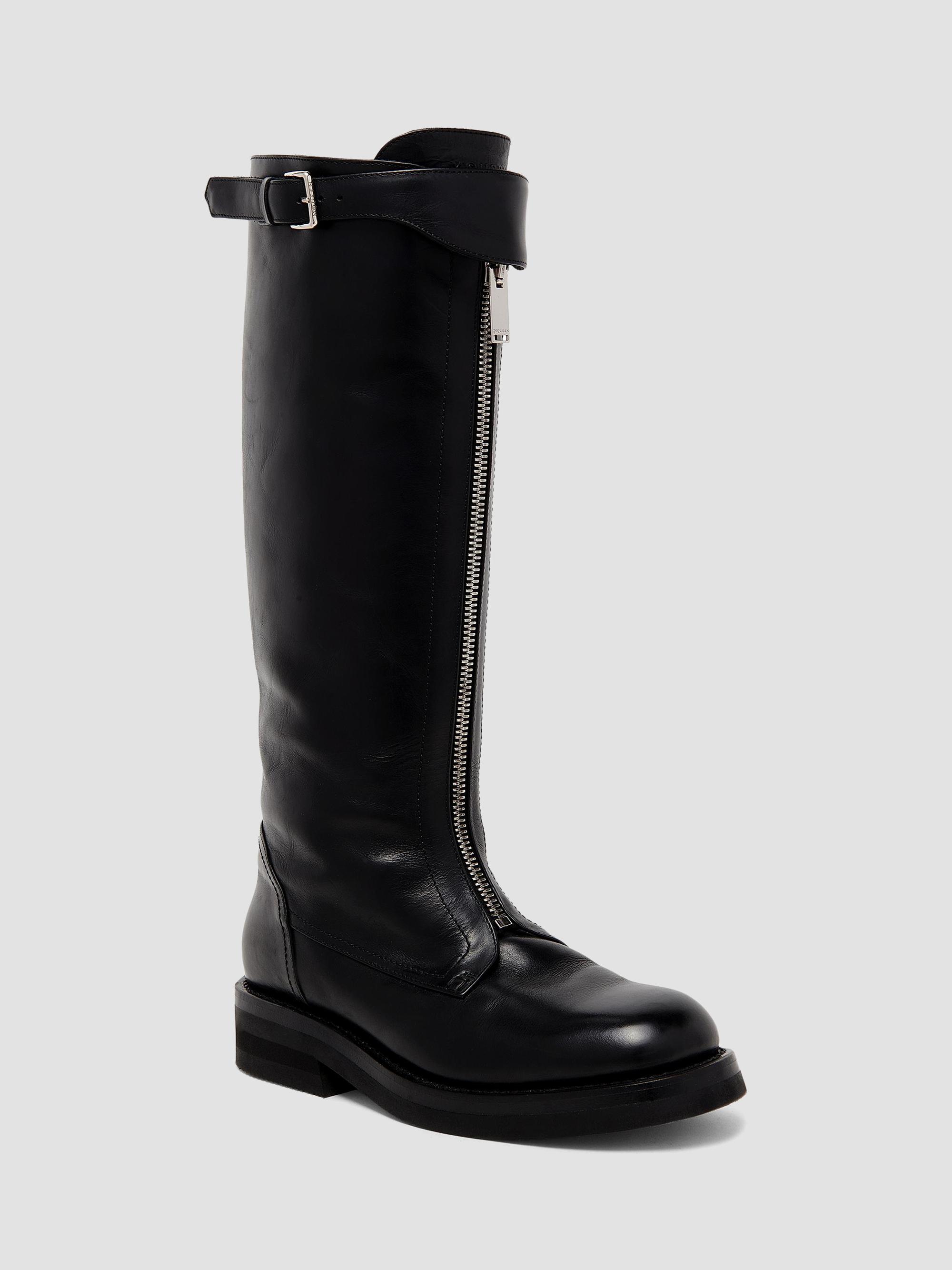 McQueen Leather Knee-High Boots | Saks Fifth Avenue