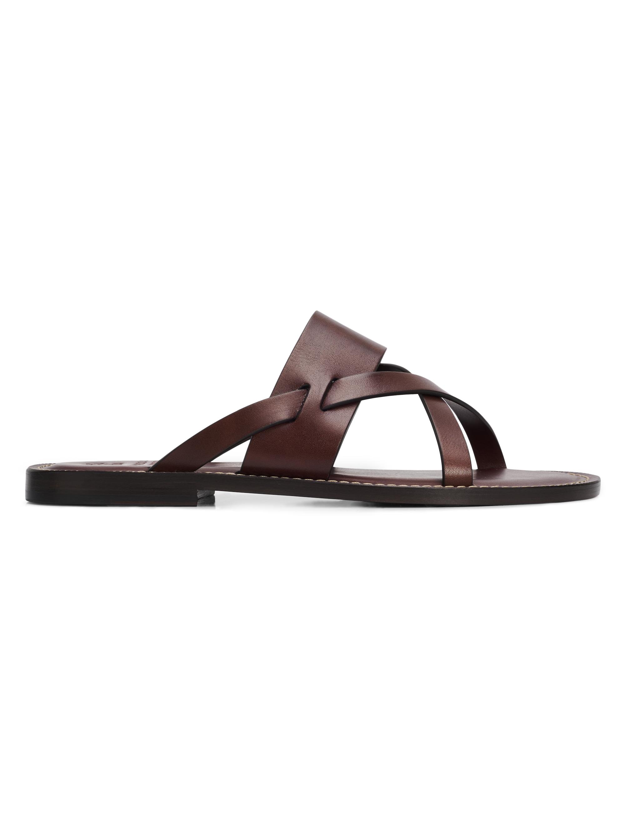 Brunello Cucinelli Strappy Leather Sandals | Saks Fifth Avenue