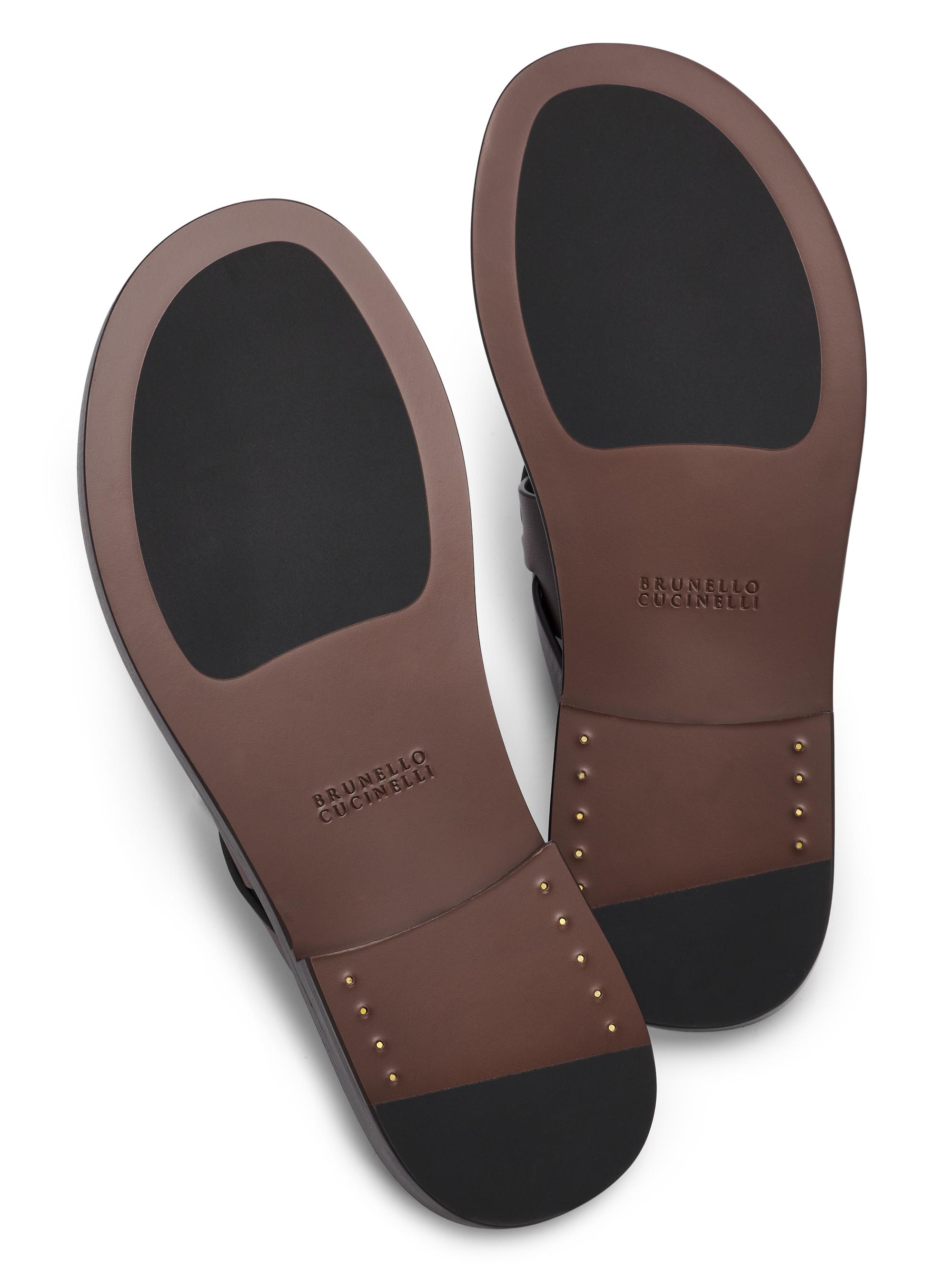 Brunello Cucinelli Strappy Leather Sandals | Saks Fifth Avenue