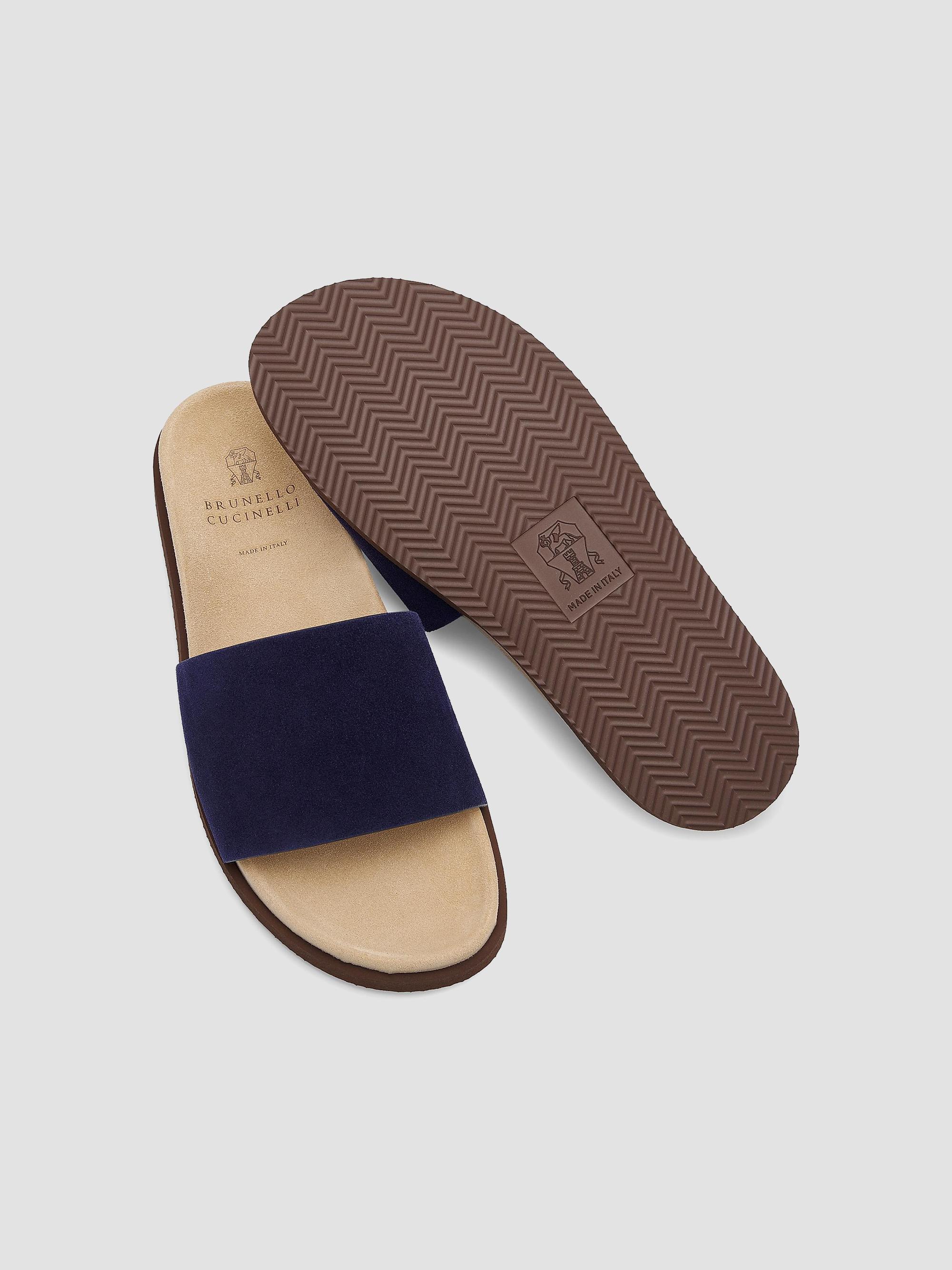 Brunello Cucinelli Suede Slide Sandals | Saks Fifth Avenue