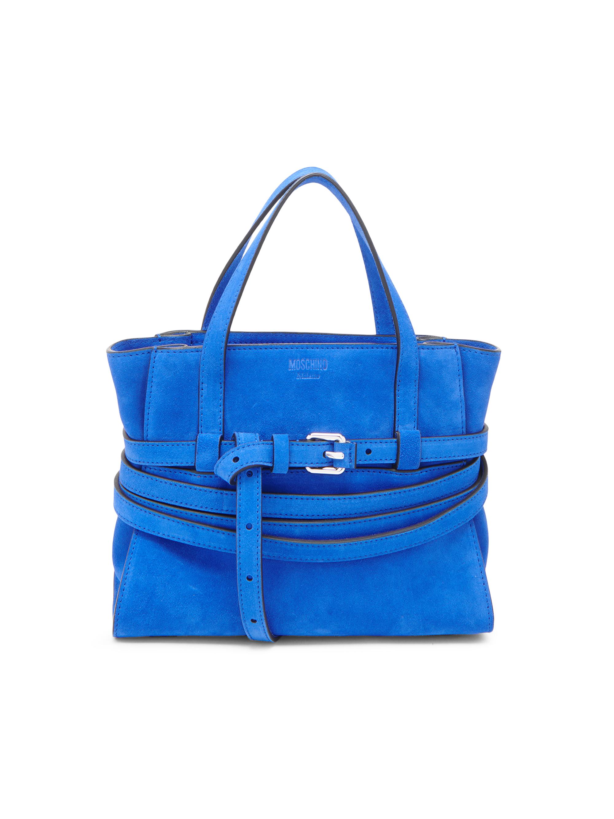 Moschino Women's Klien Suede Top Handle Bag - Klien