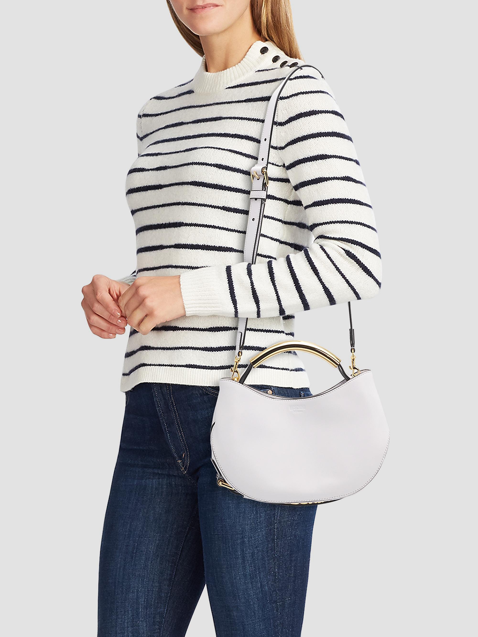 Moschino Leather & Metal Top Handle Bag | Saks Fifth Avenue