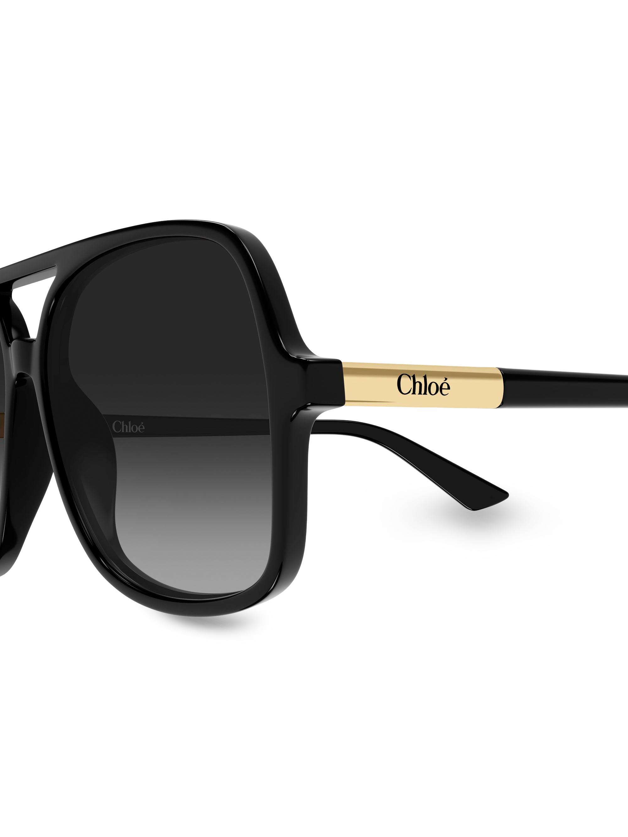 クロエ　Chloe  judy  ブラック Chloé Judy 57MM Navigator Sunglasses | Saks Fifth Avenue