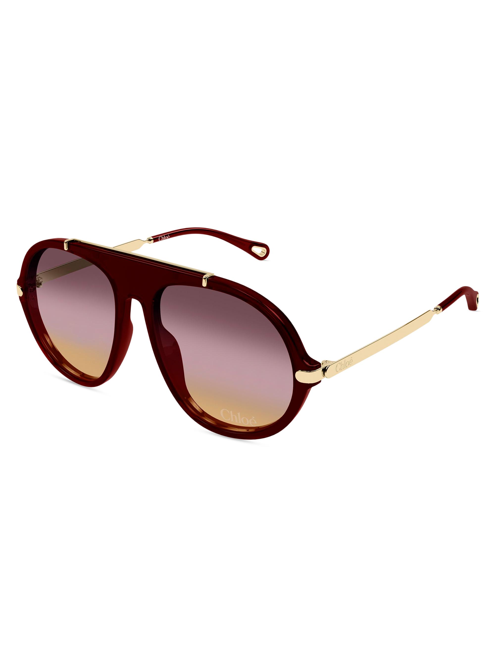 Chloé Aly Combi 58MM Pilot Sunglasses | Saks Fifth Avenue