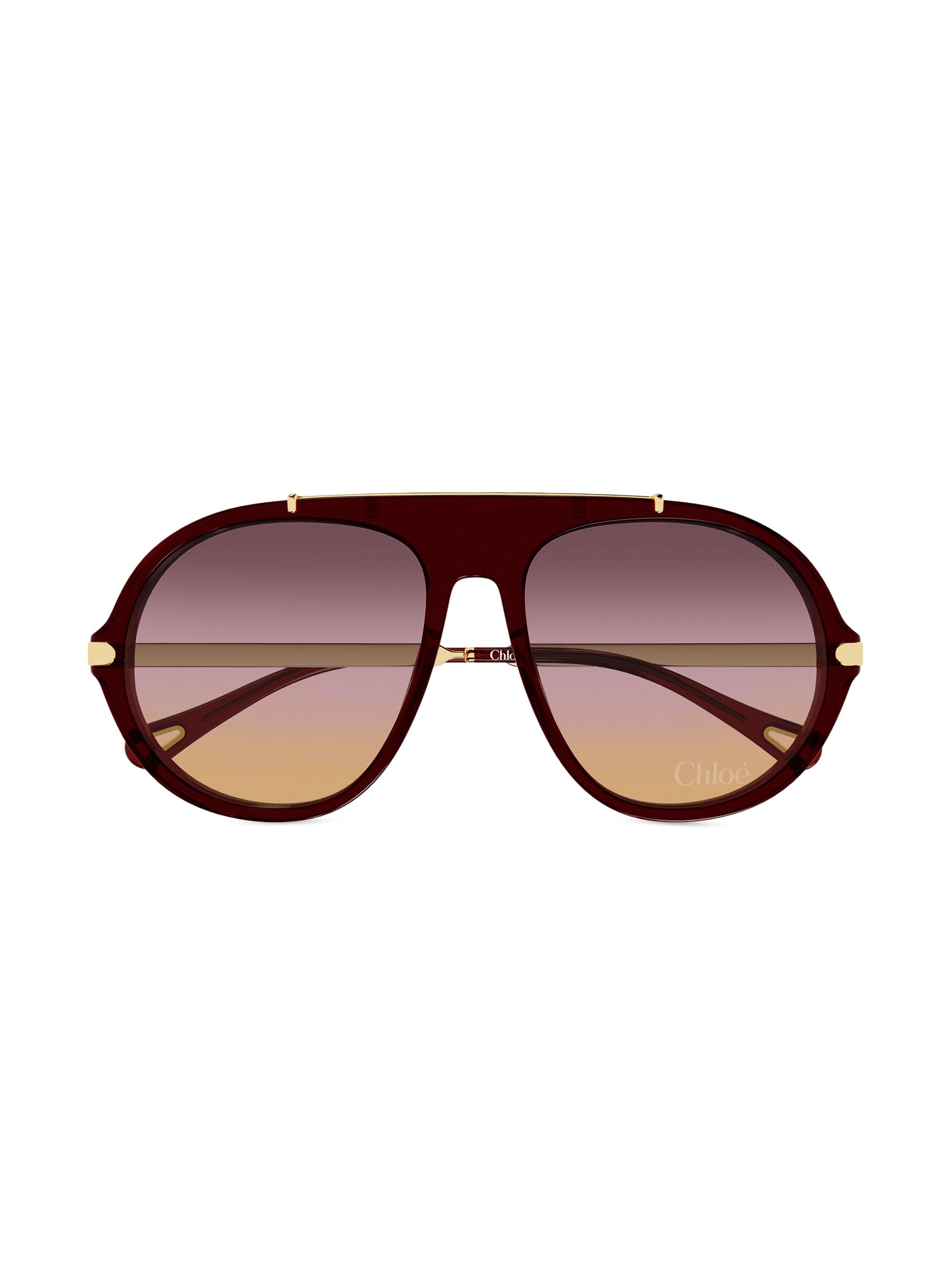 Chloé Aly Combi 58MM Pilot Sunglasses | Saks Fifth Avenue