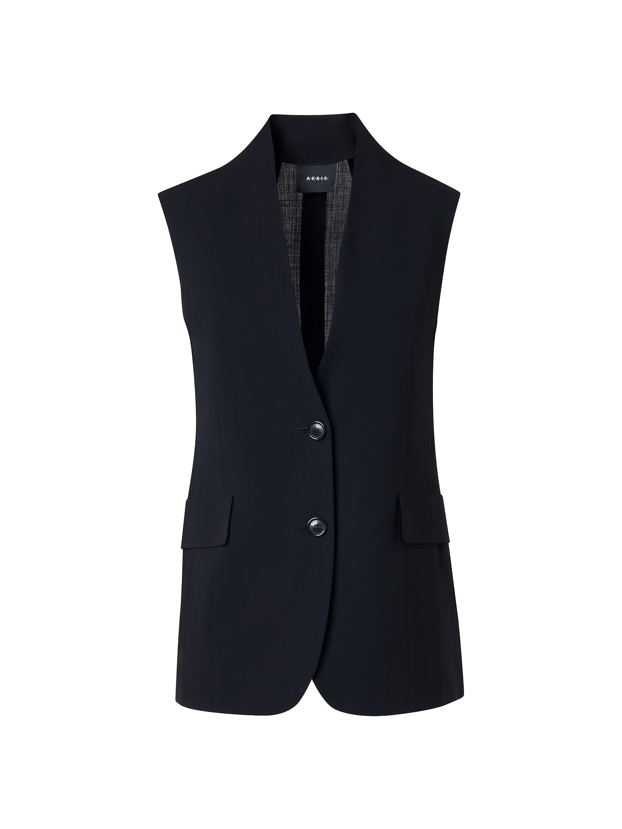 Akris Women's Martina Wool-Blend Vest - Black