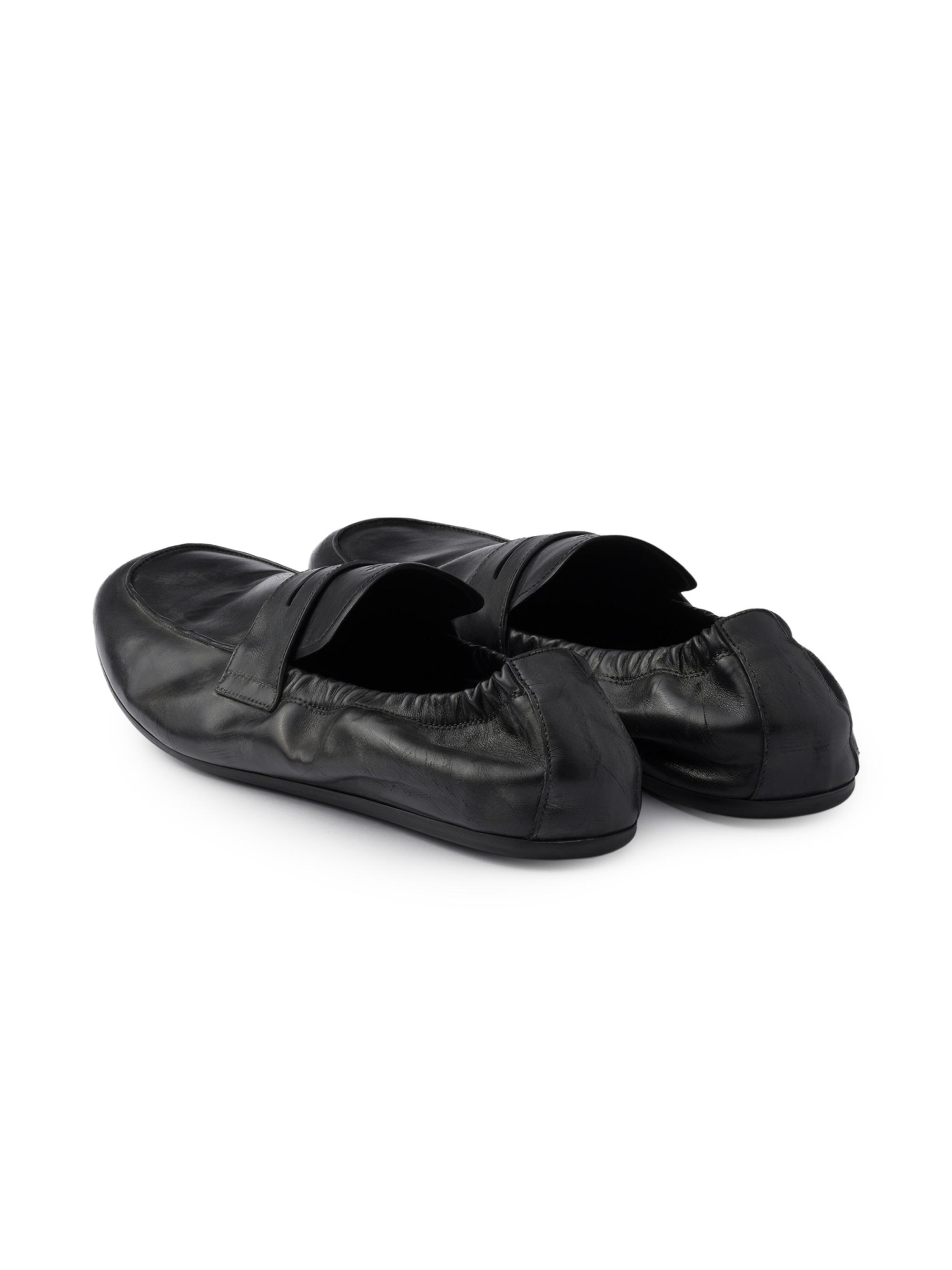 Prada Shuffle Antiqued Leather Loafers | Saks Fifth Avenue
