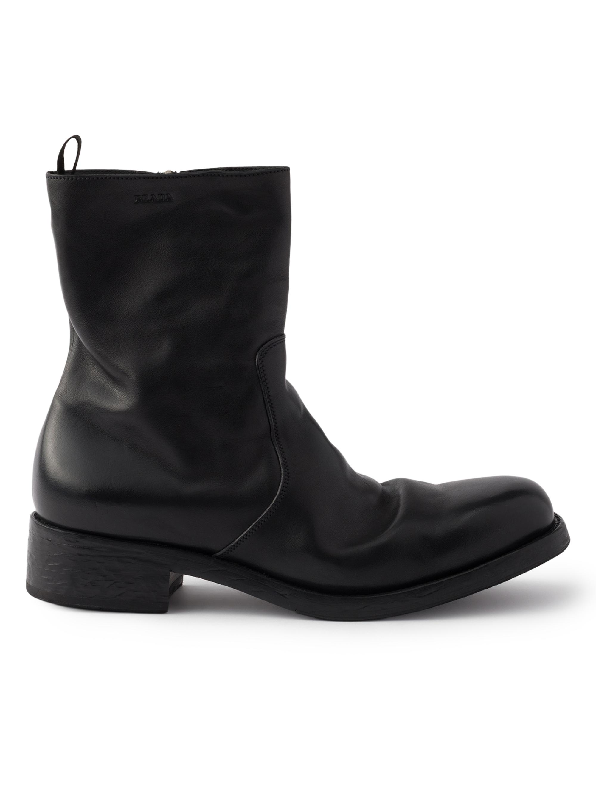 Lemaire Piped Leather Ankle Boots | Saks Fifth Avenue