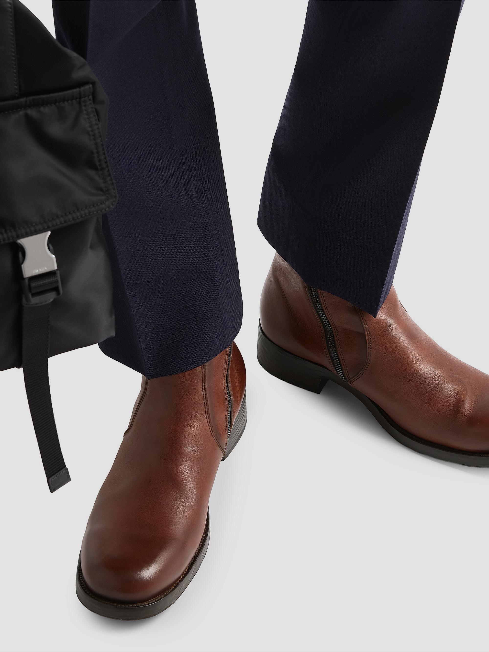 Prada Leather Zipper Boots | Saks Fifth Avenue