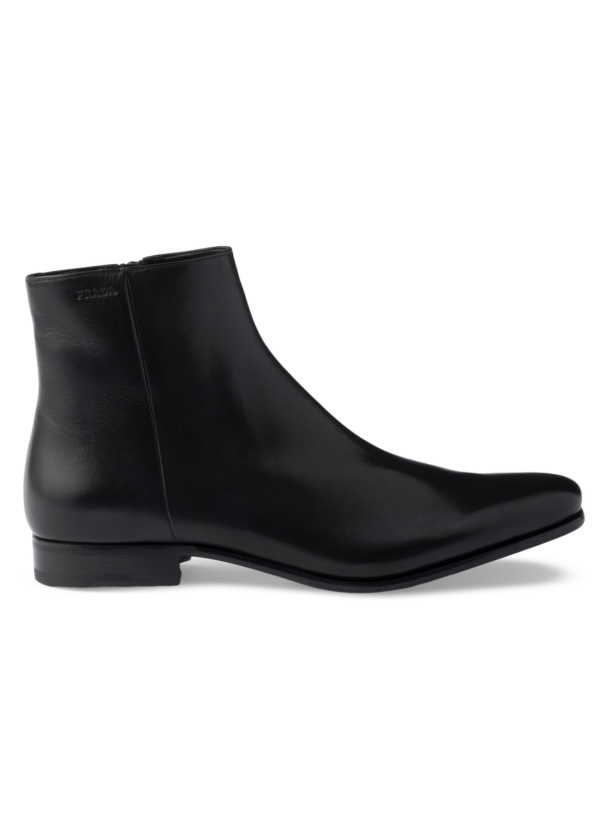 Brunello Cucinelli Grained Leather Side-Zip Boots | Saks Fifth Avenue