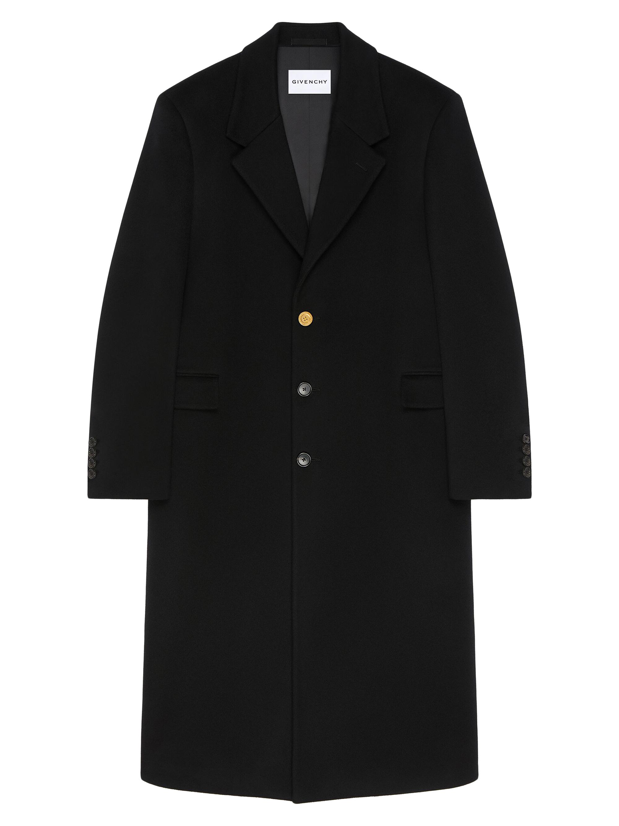Givenchy Men's Coat in Wool and Cashmere - Black