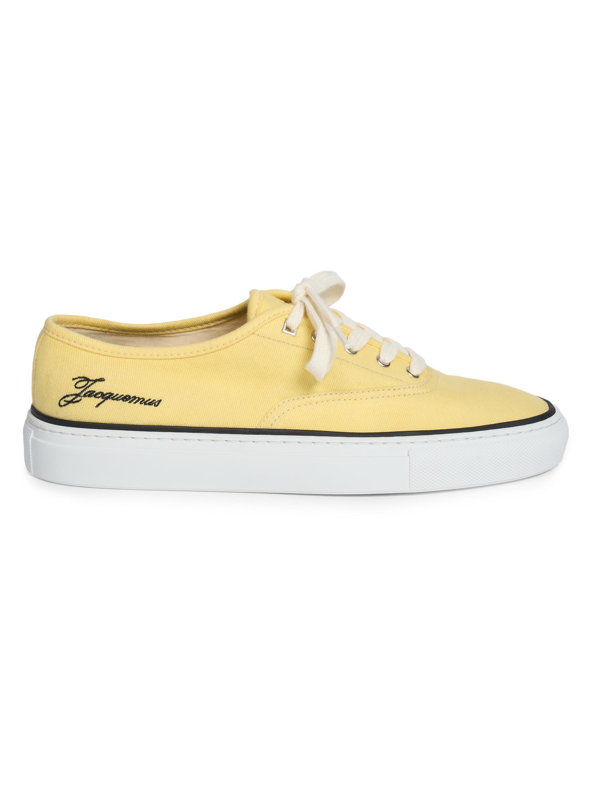 Jacquemus Women's Les Fefe Low-Top Sneakers - Light Yellow | Thumbnail 6
